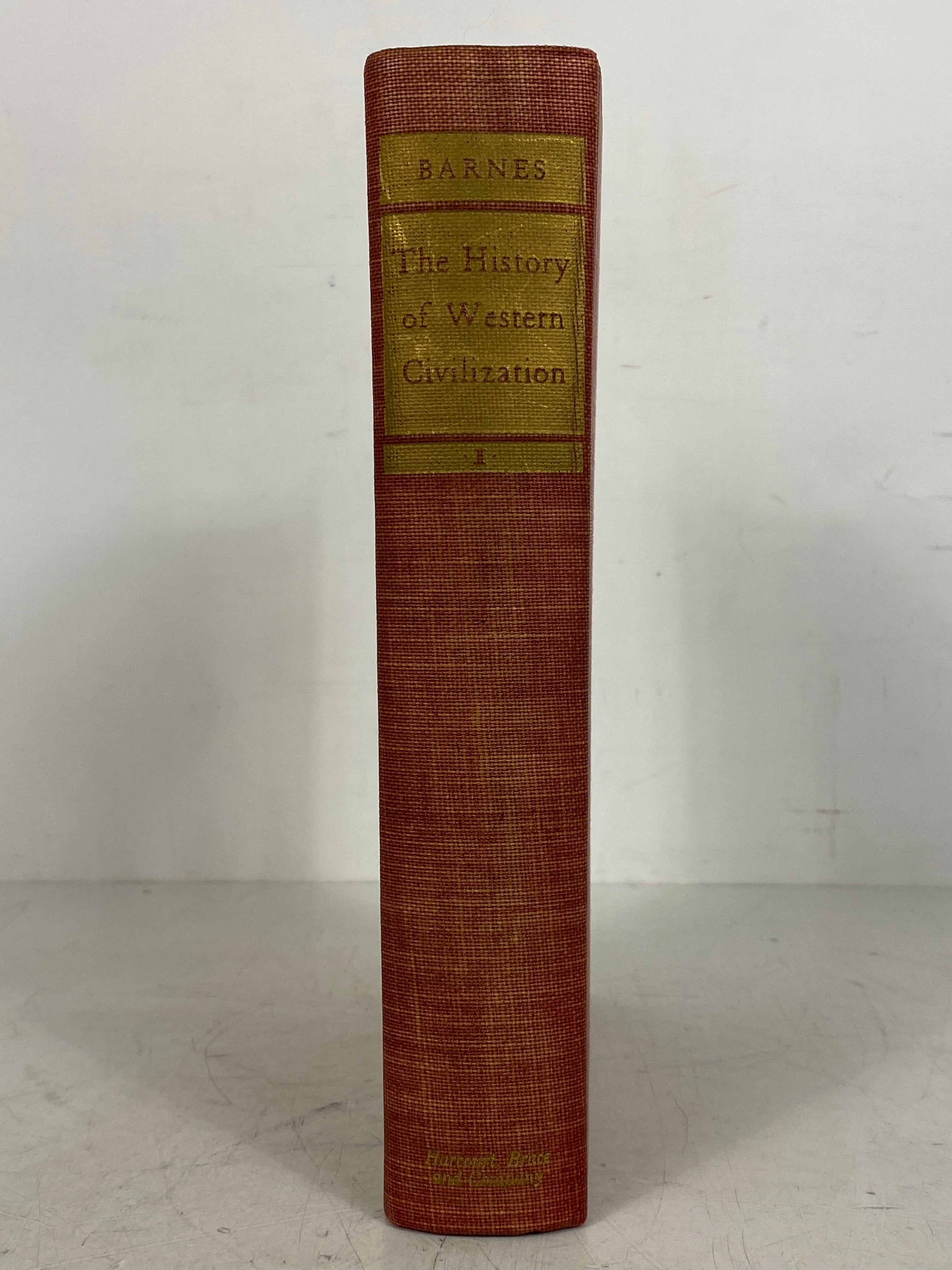 The History of Western Civilization Volume One by Barnes 1935 Vintage HC