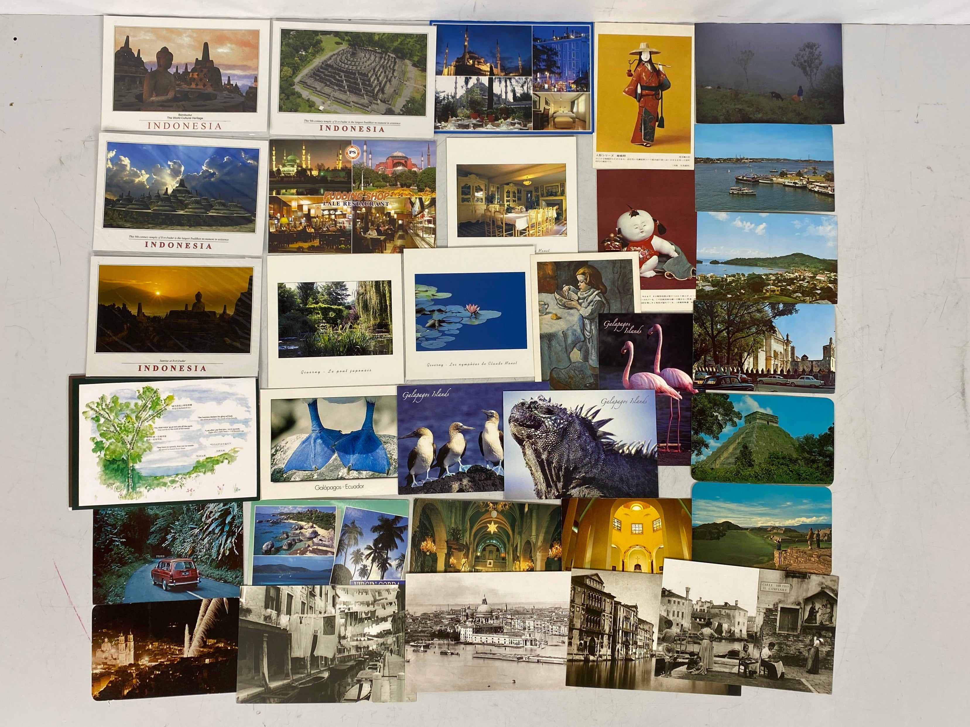 Lot of International Postcards and Travel Ephemera