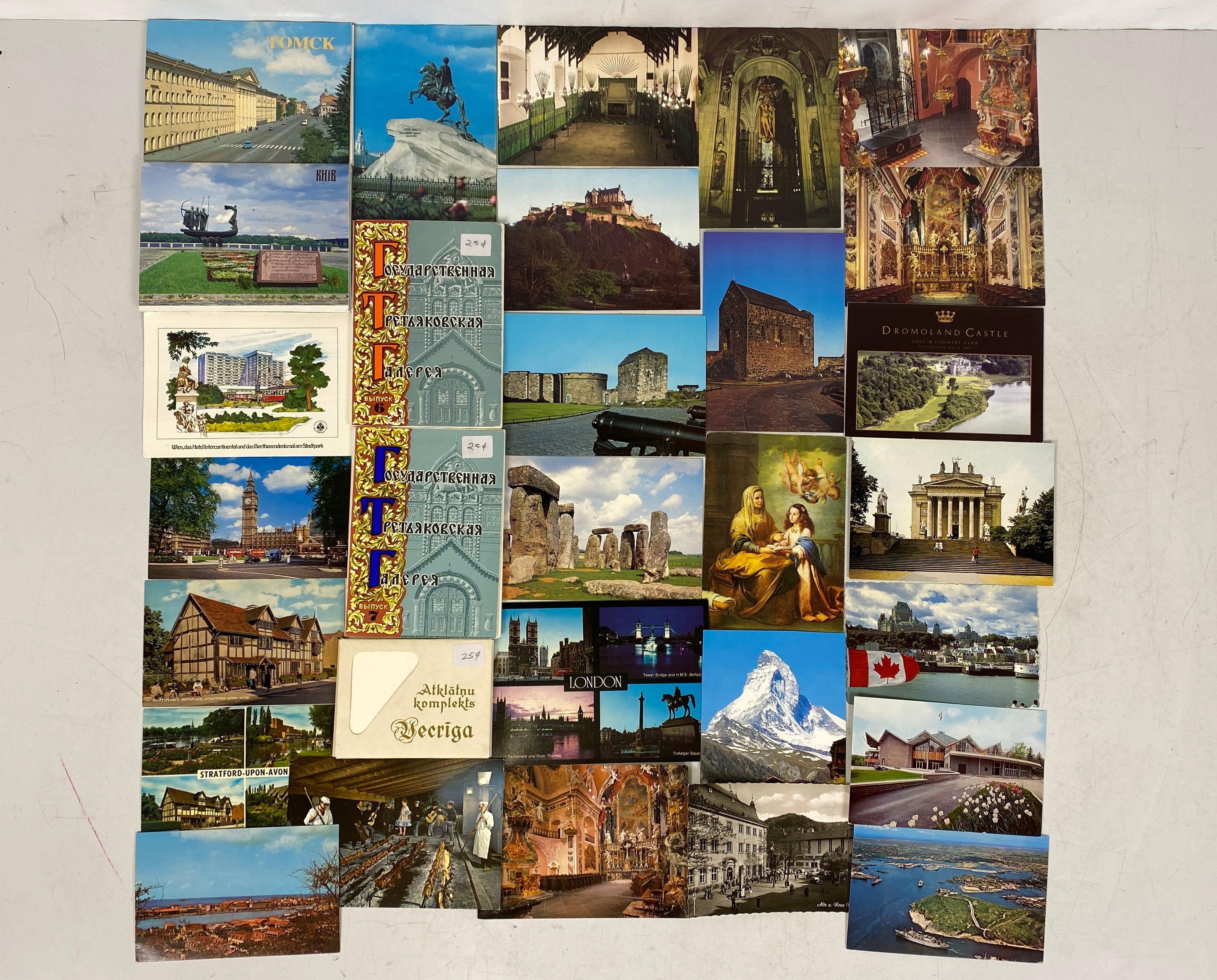 Lot of International Postcards and Travel Ephemera