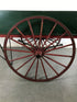 Antique Wood and Metal Baggage Cart