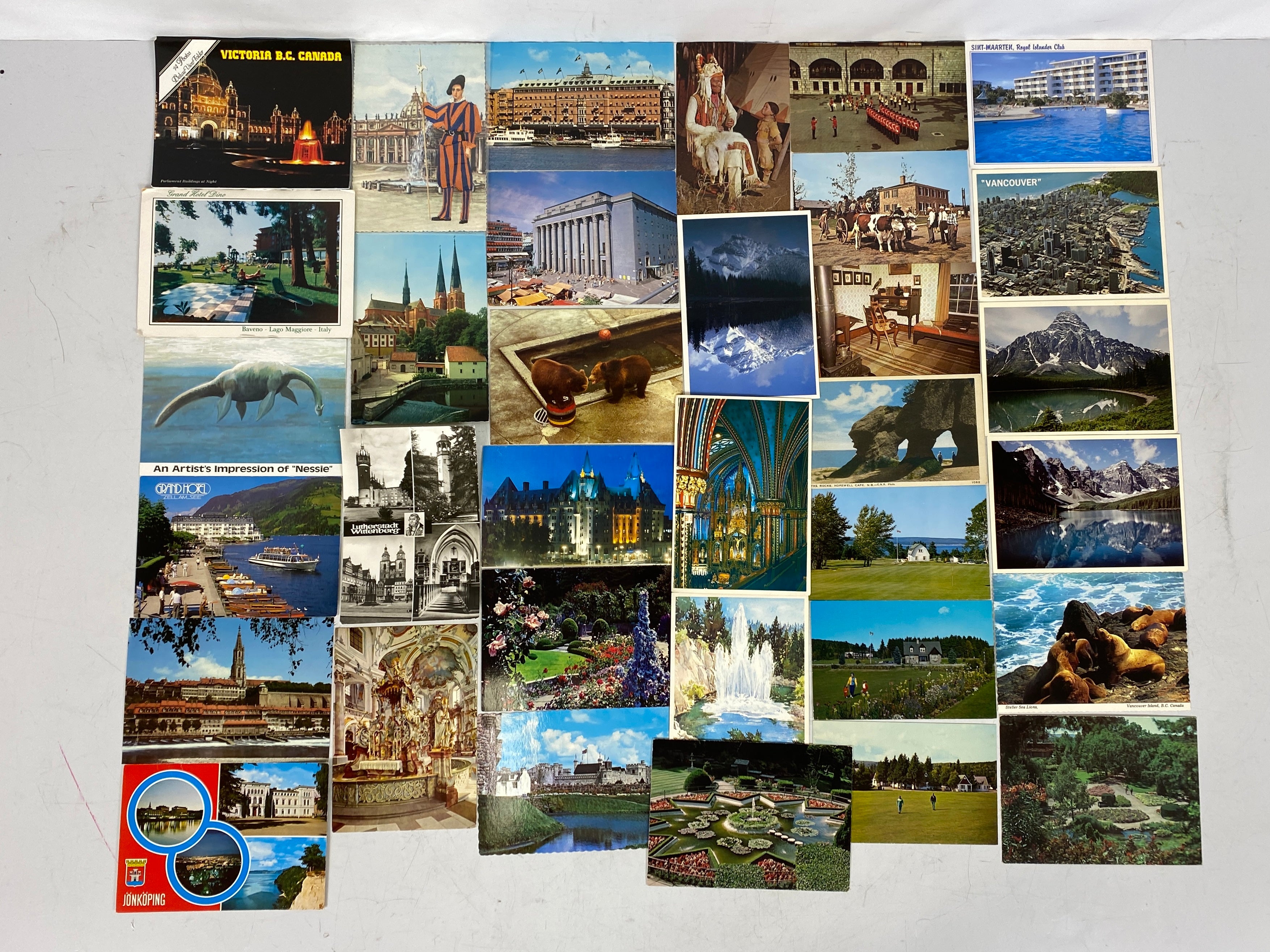 Lot of International Postcards and Travel Ephemera