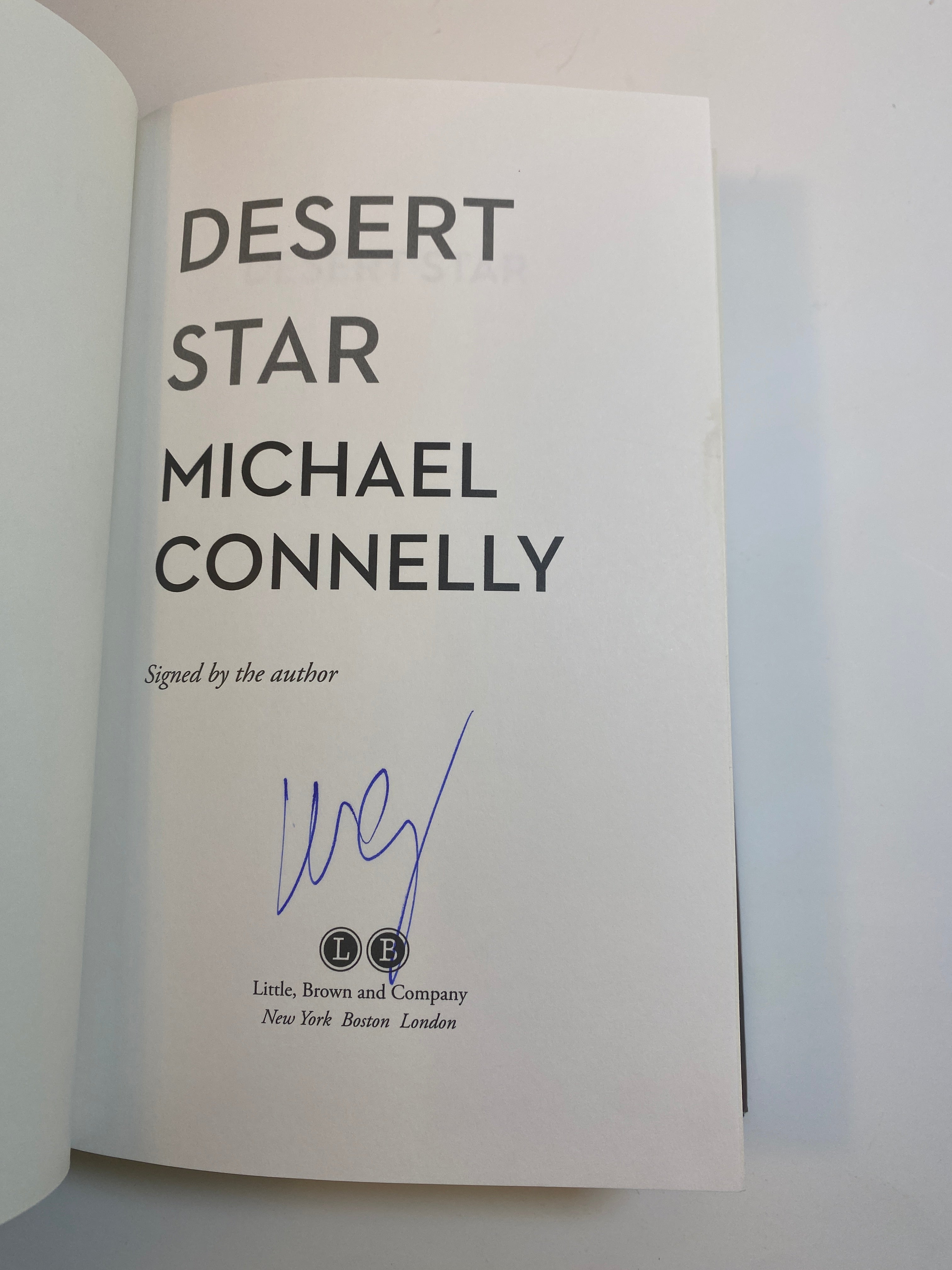 Desert star Michael Connelly 2022 First Edition *signed*