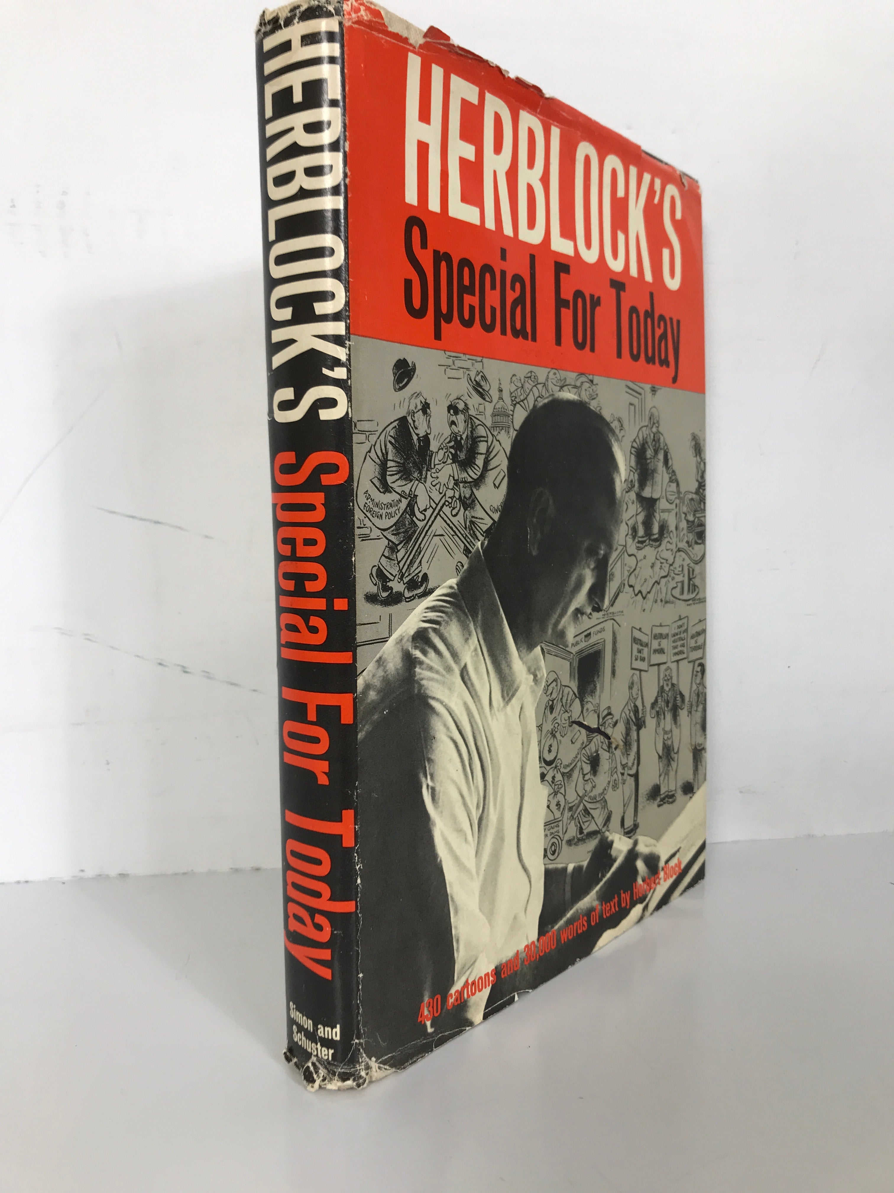 Herblock's Special for Today  by Block 1958 1st Print Political Cartoons HC DJ