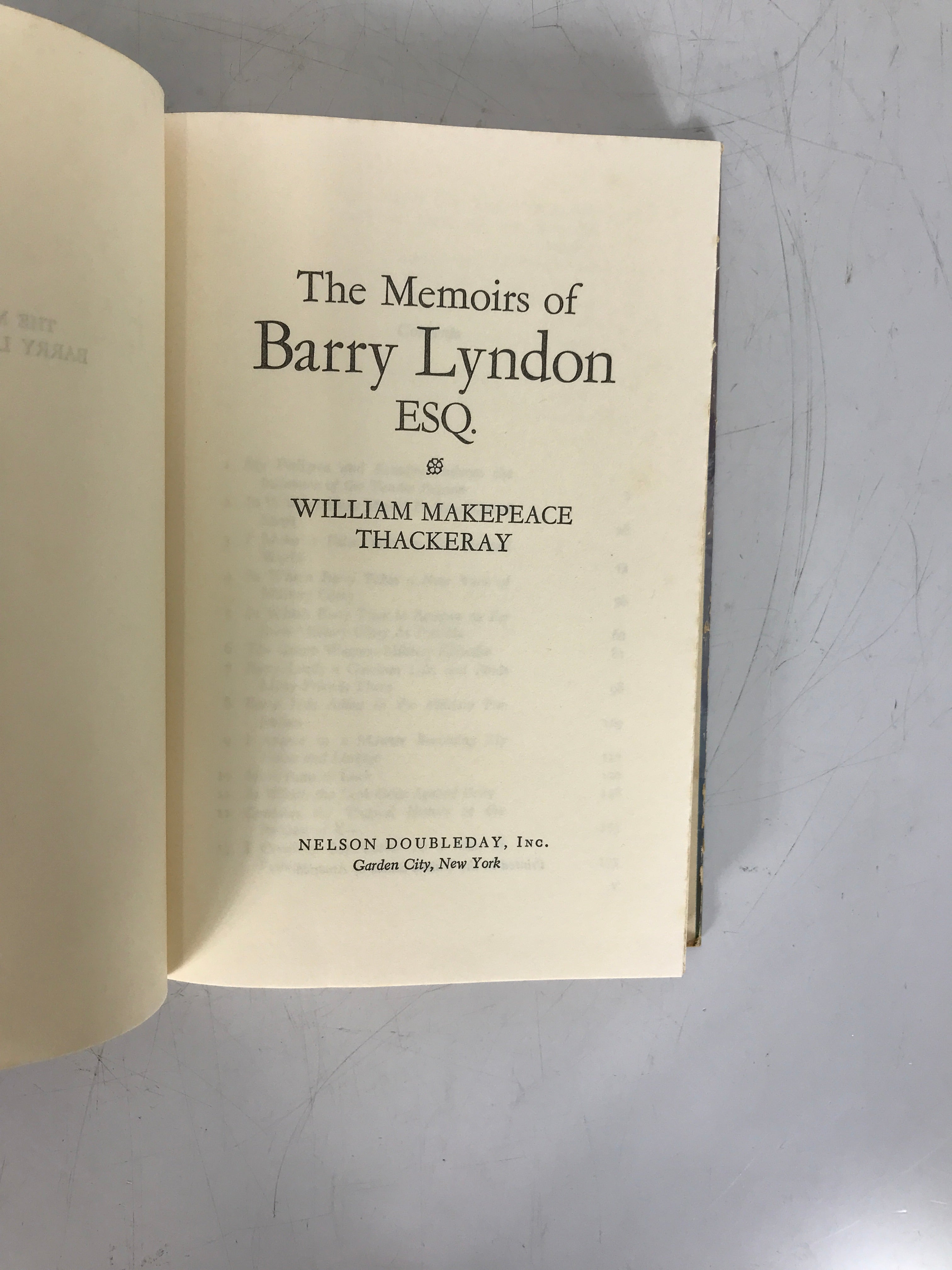 The Memoirs of Barry Lyndon Esq by Thackeray BCE HC DJ