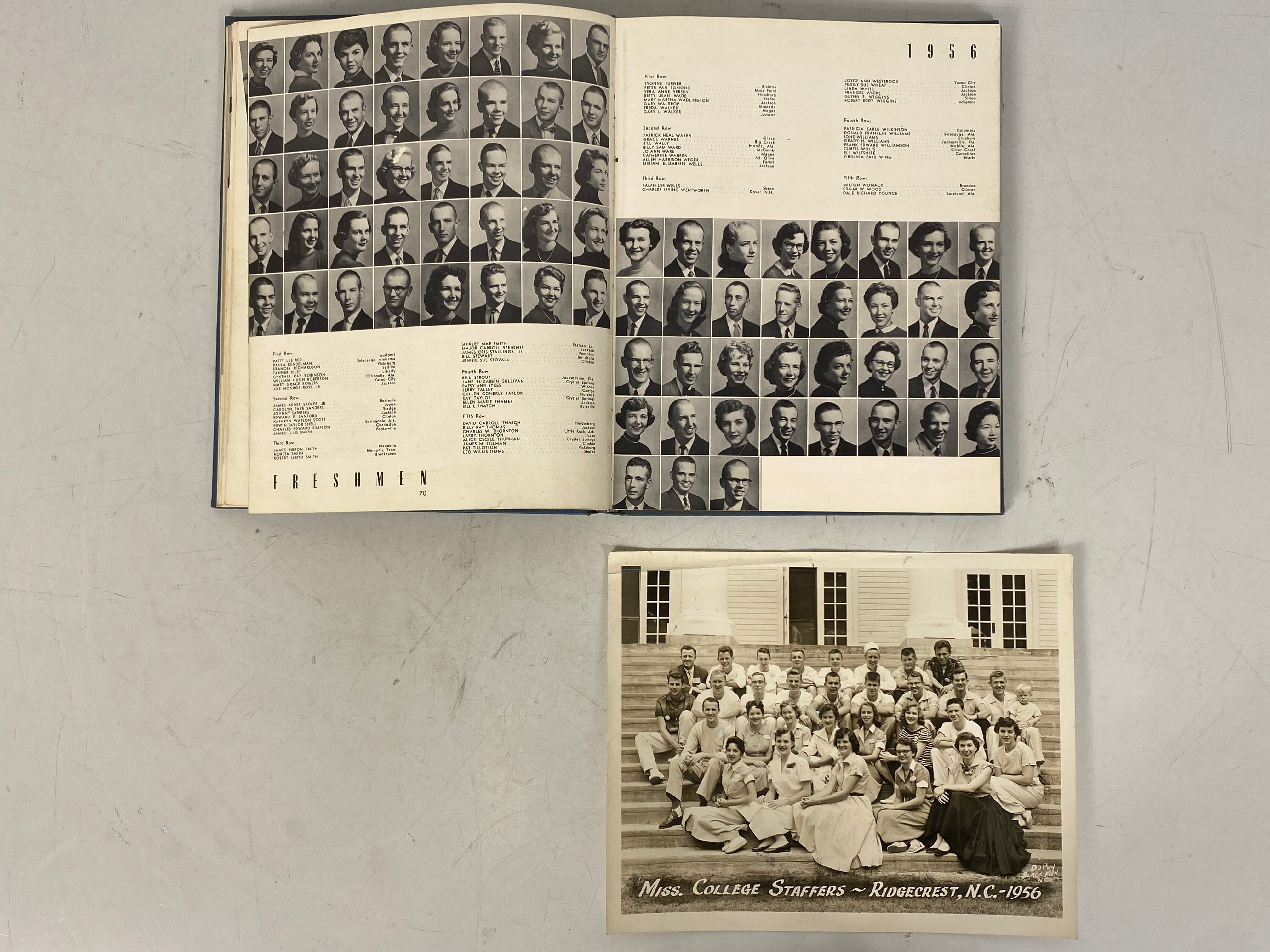 1956 Mississippi College Yearbook Clinton Mississippi HC