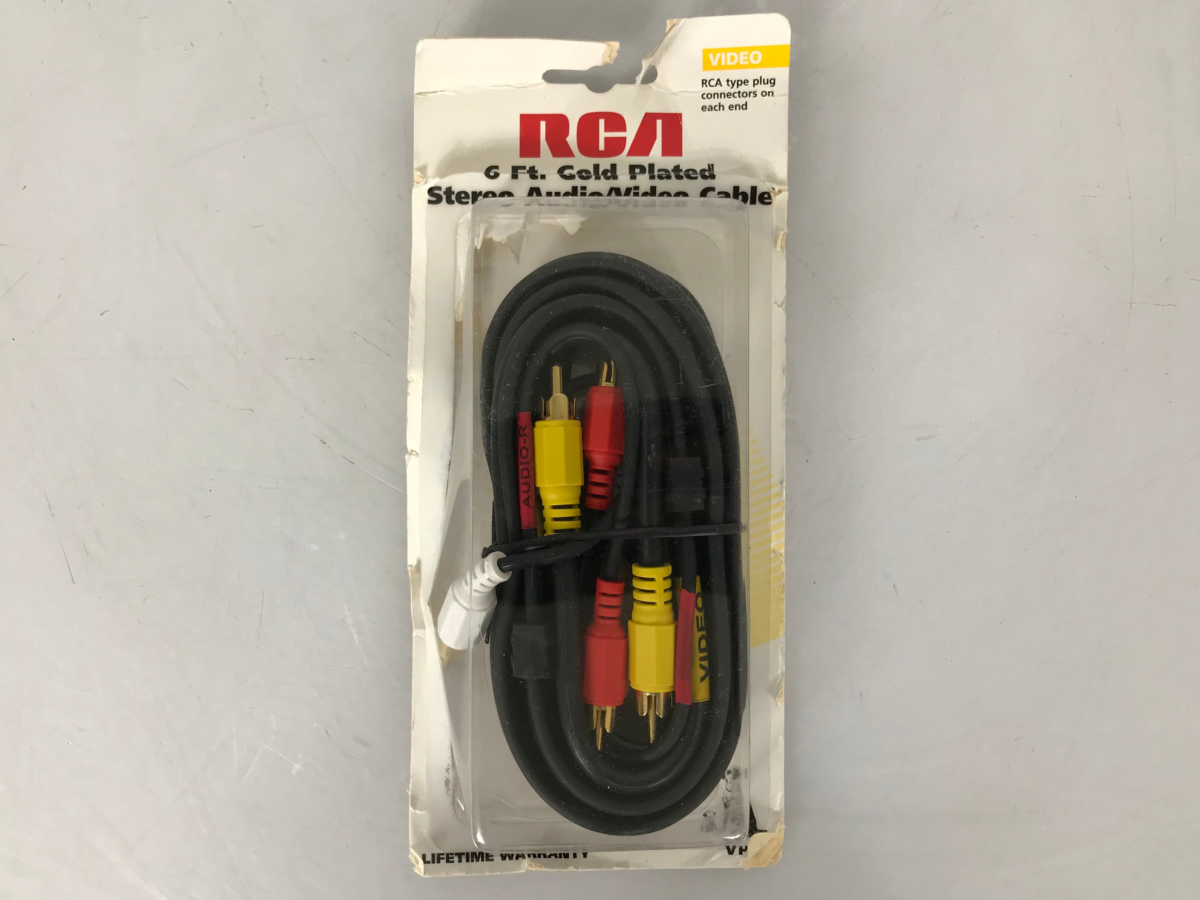 RCA 6 ft Gold Plated Stereo Audio/Video Cable