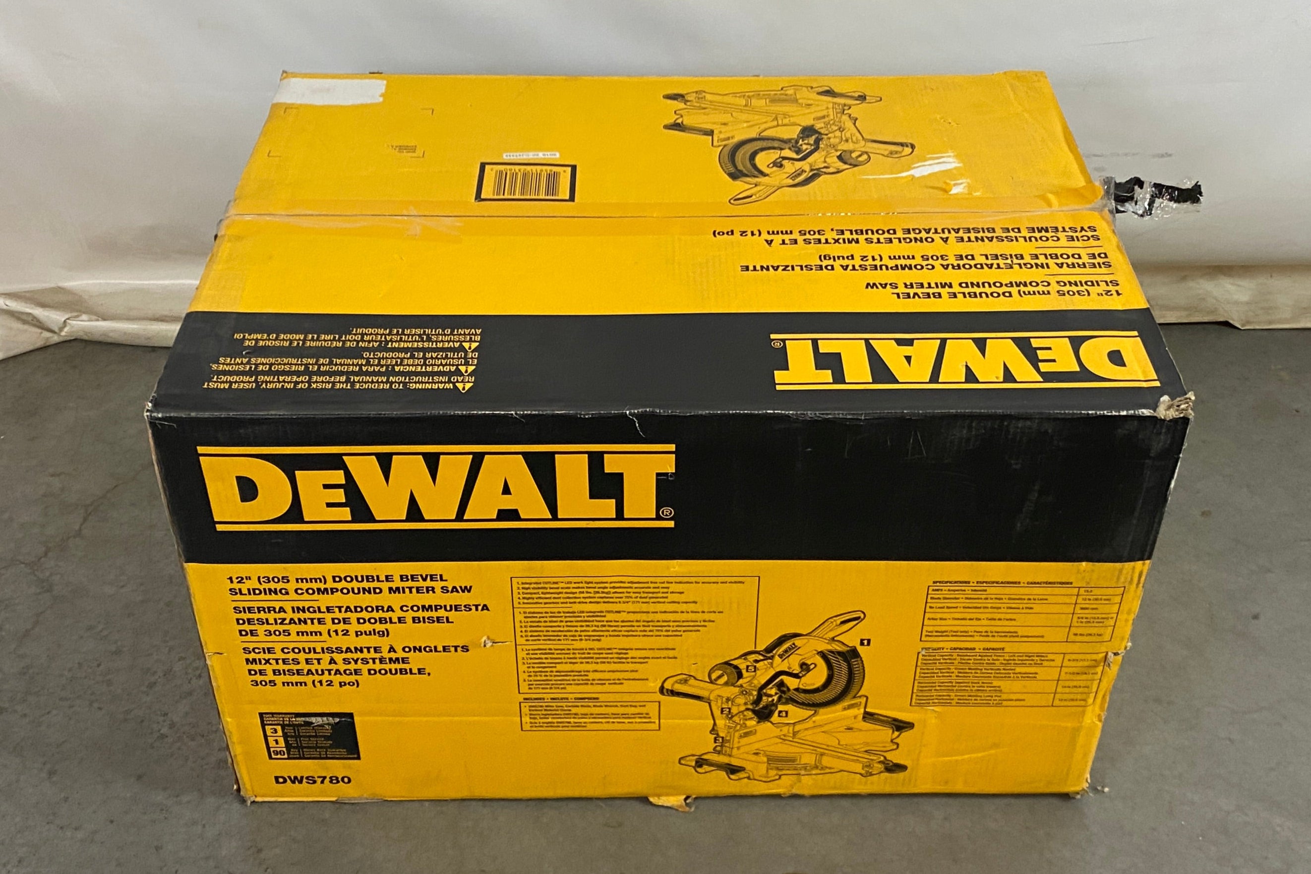 Dewalt Double Bevel Sliding Compound Miter Saw *New*