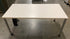 White Rectangular Laminate Table w/ Wheels & Brakes