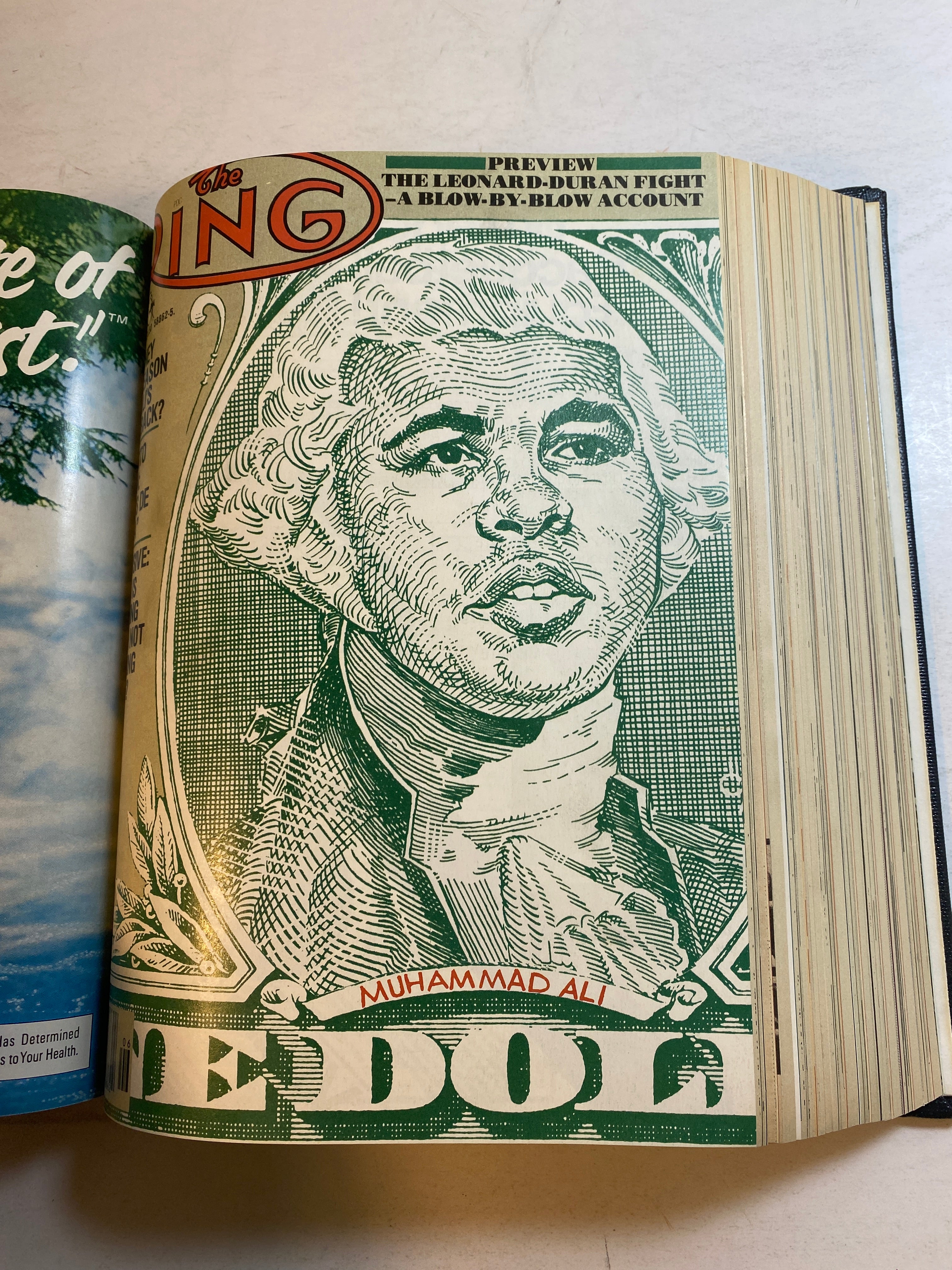 Full Run Lot of 12 Ring Boxing Magazine 1980 Library Bound