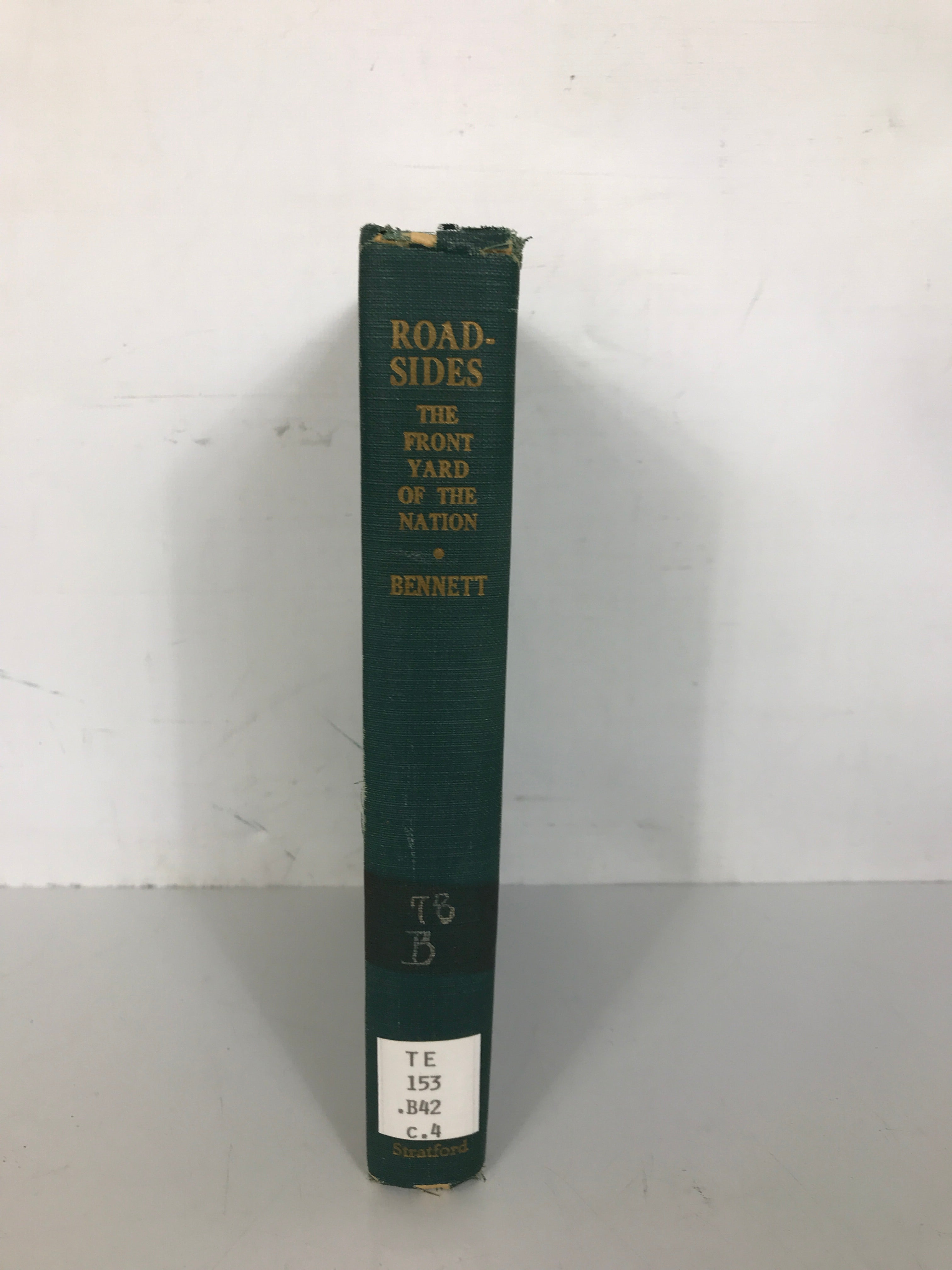 Roadsides The Front Yard of the Nation by Bennett 1936 Vintage HC