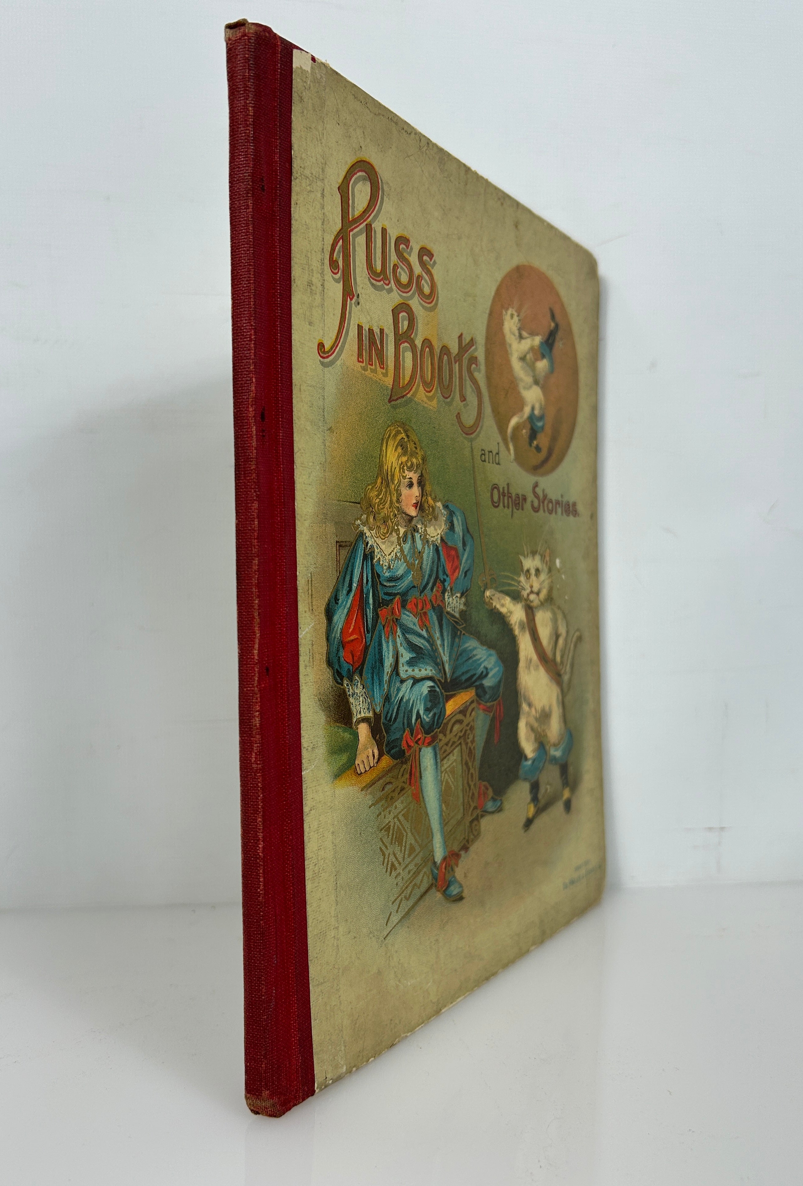 Puss In Boots Victorian Children's Fairy Tales De Wolf & Fiske 1891 1st Ed HC