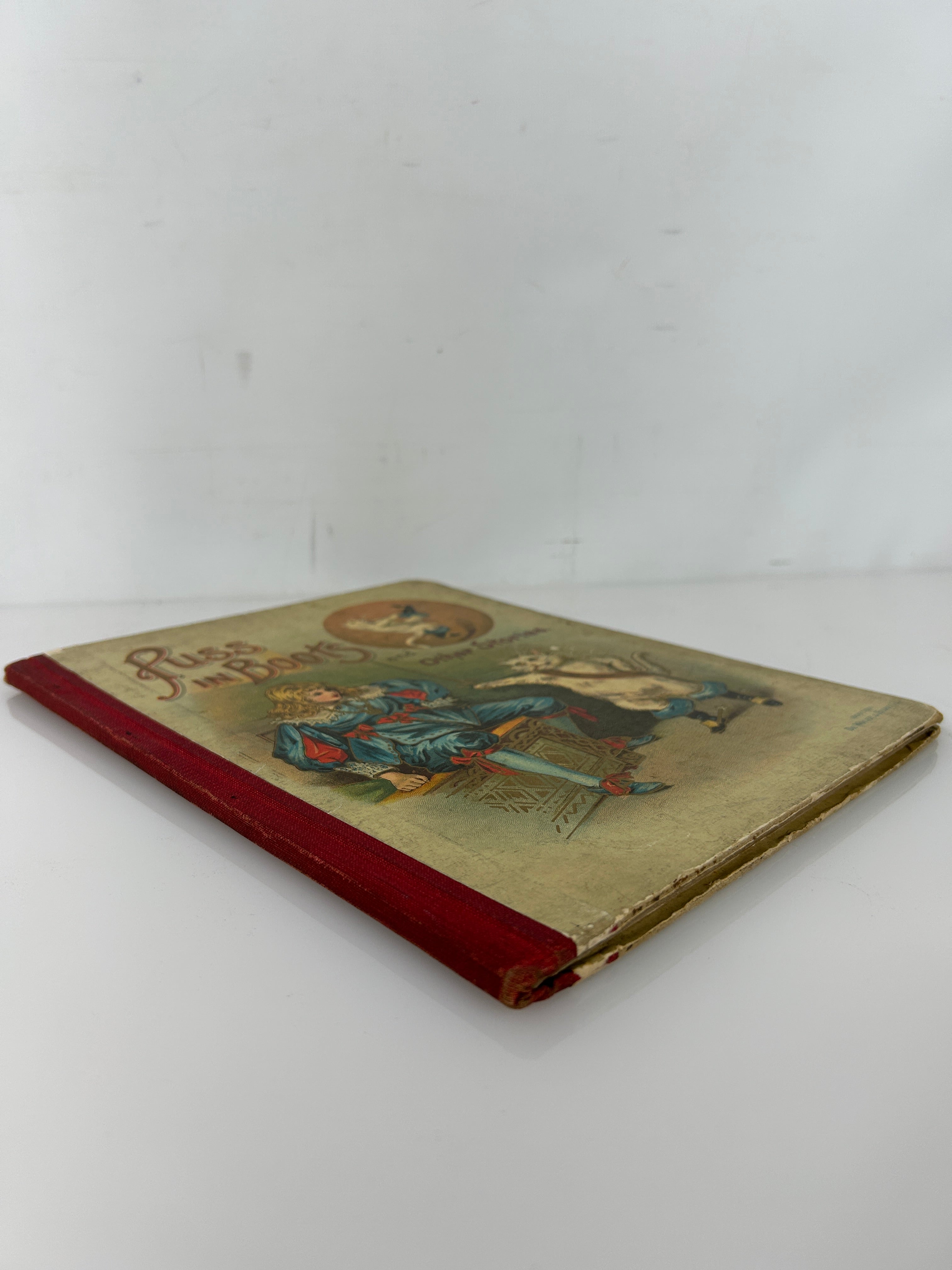 Puss In Boots Victorian Children's Fairy Tales De Wolf & Fiske 1891 1st Ed HC