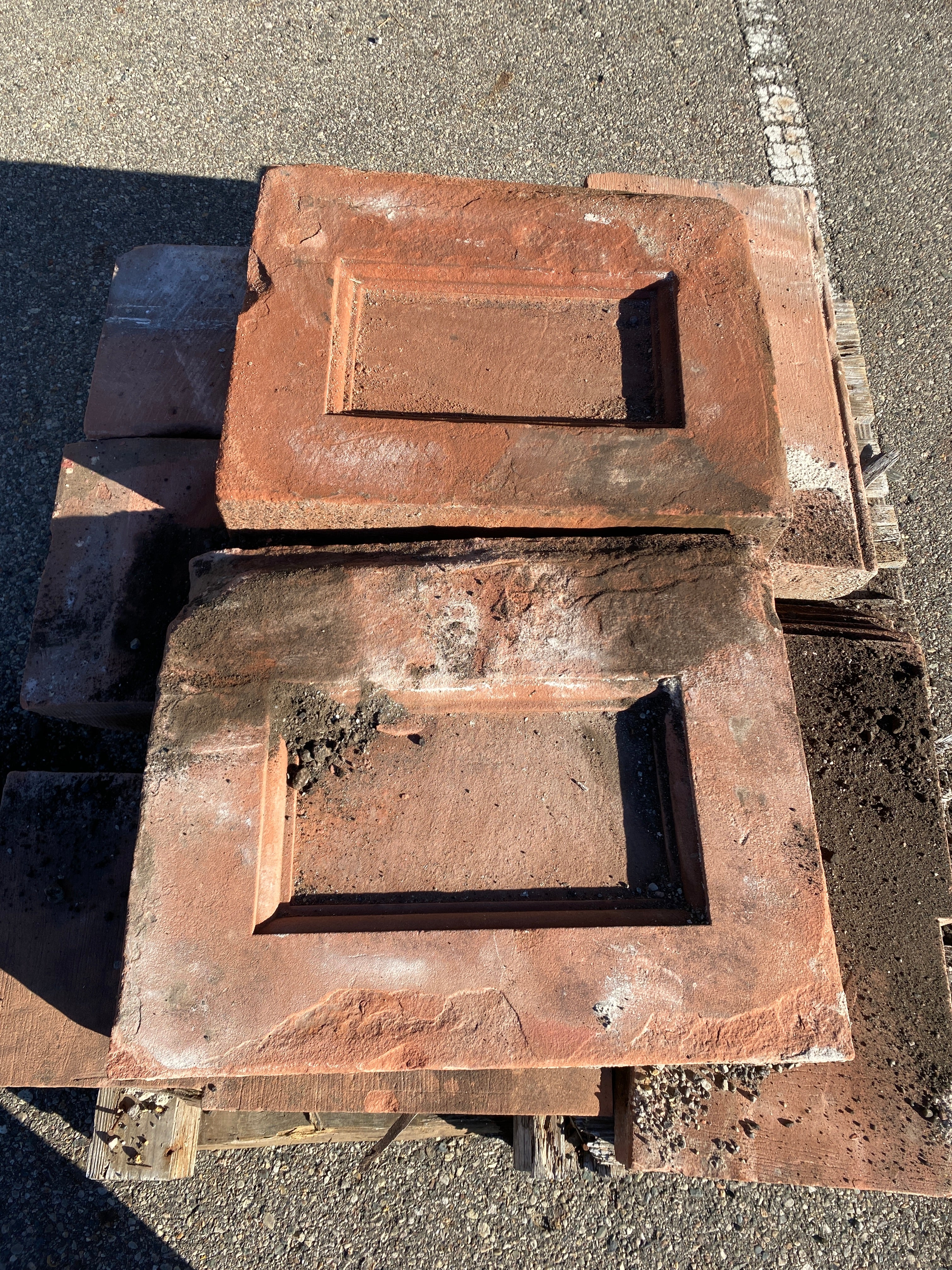 Reclaimed Red Sandstone Block #11