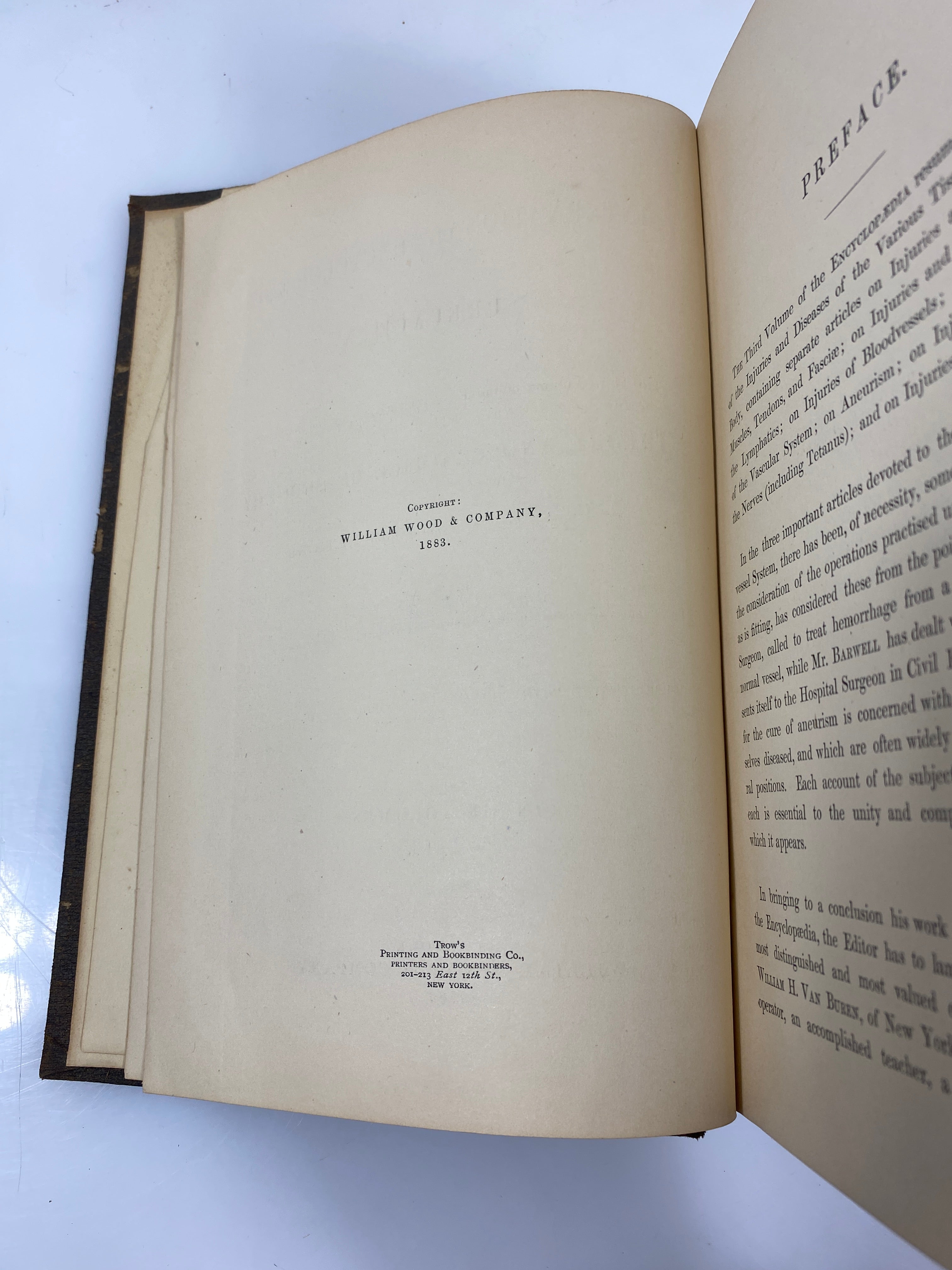 The International Encyclopedia of Surgery Ashhurst Vol. III 1883 HC