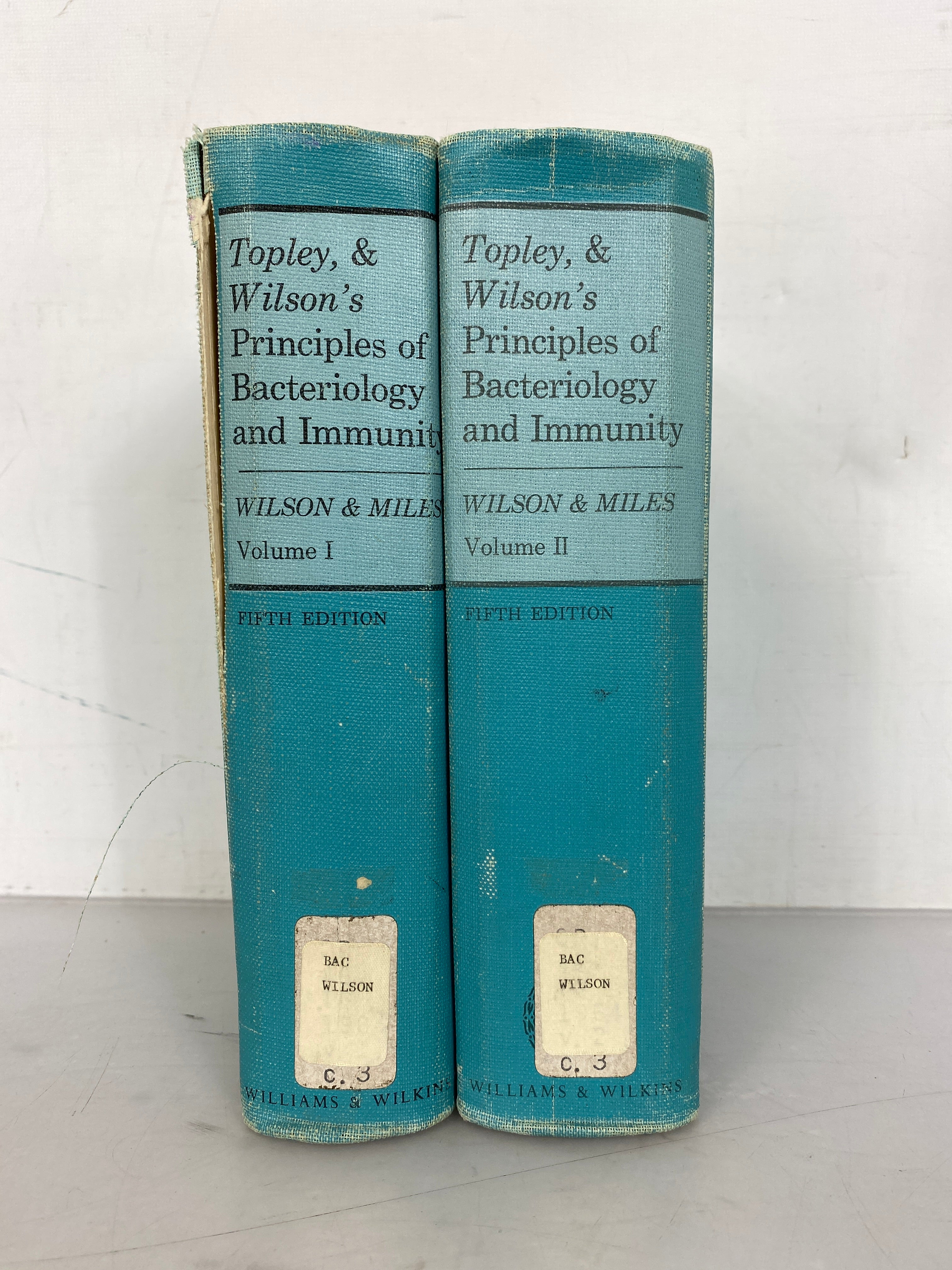 Topley & Wilson's Principles of Bacteriology and Immunity 2 Volume Set 1964 HC