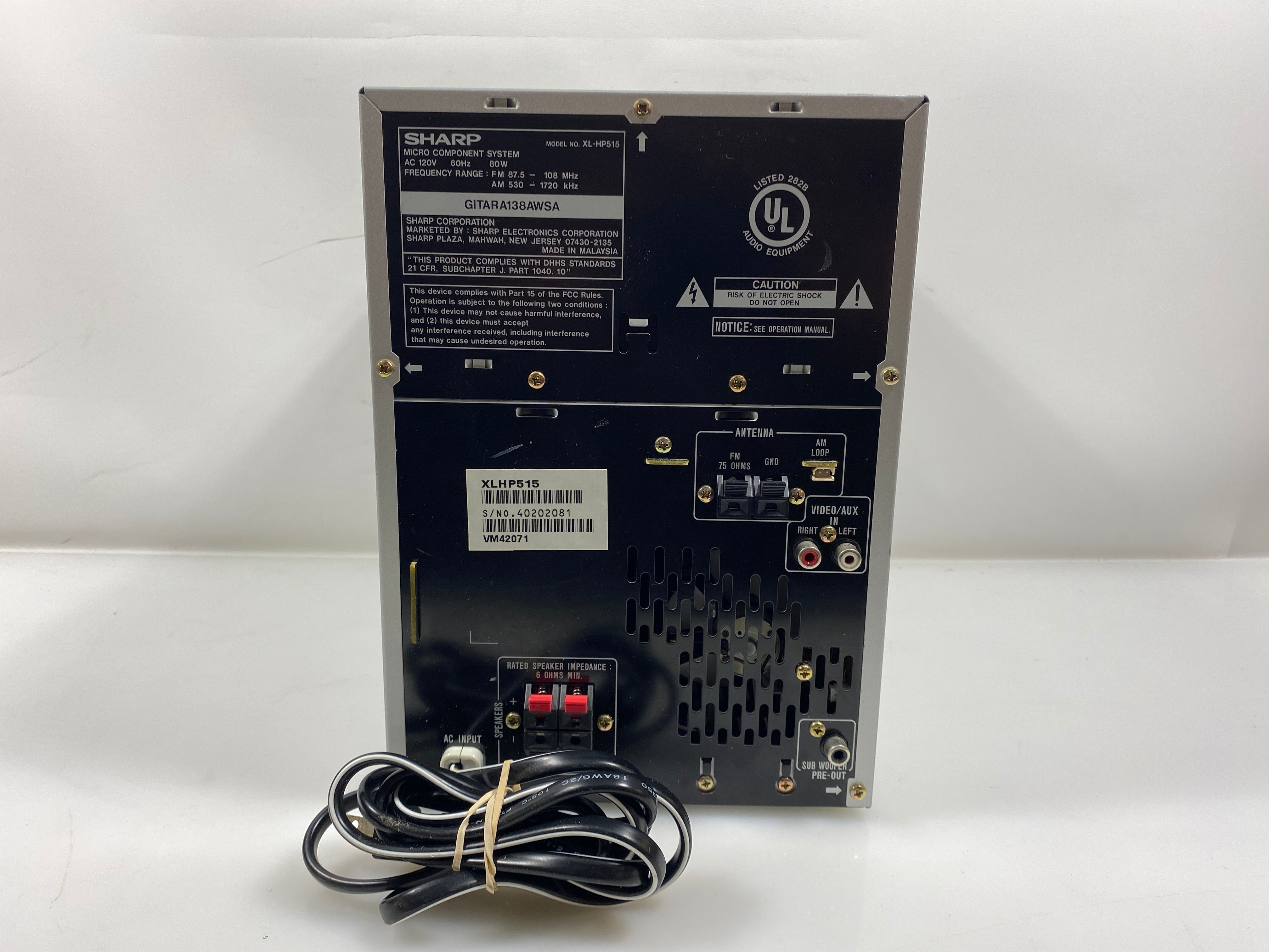 Sharp XL-HP515 5-Disc CD Player