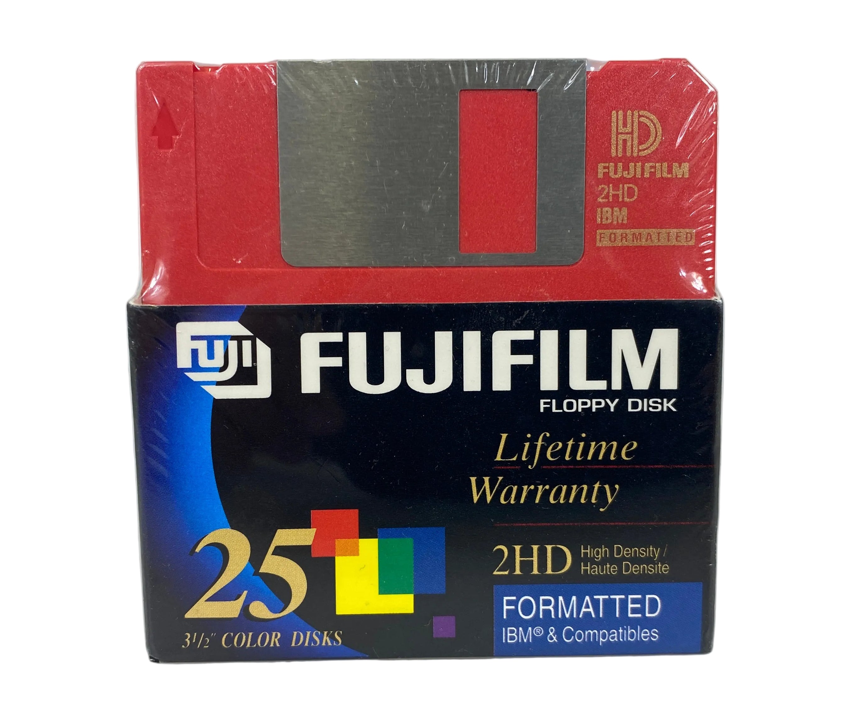 FujiFilm 25 2HD 3.5" Color Floppy Disks