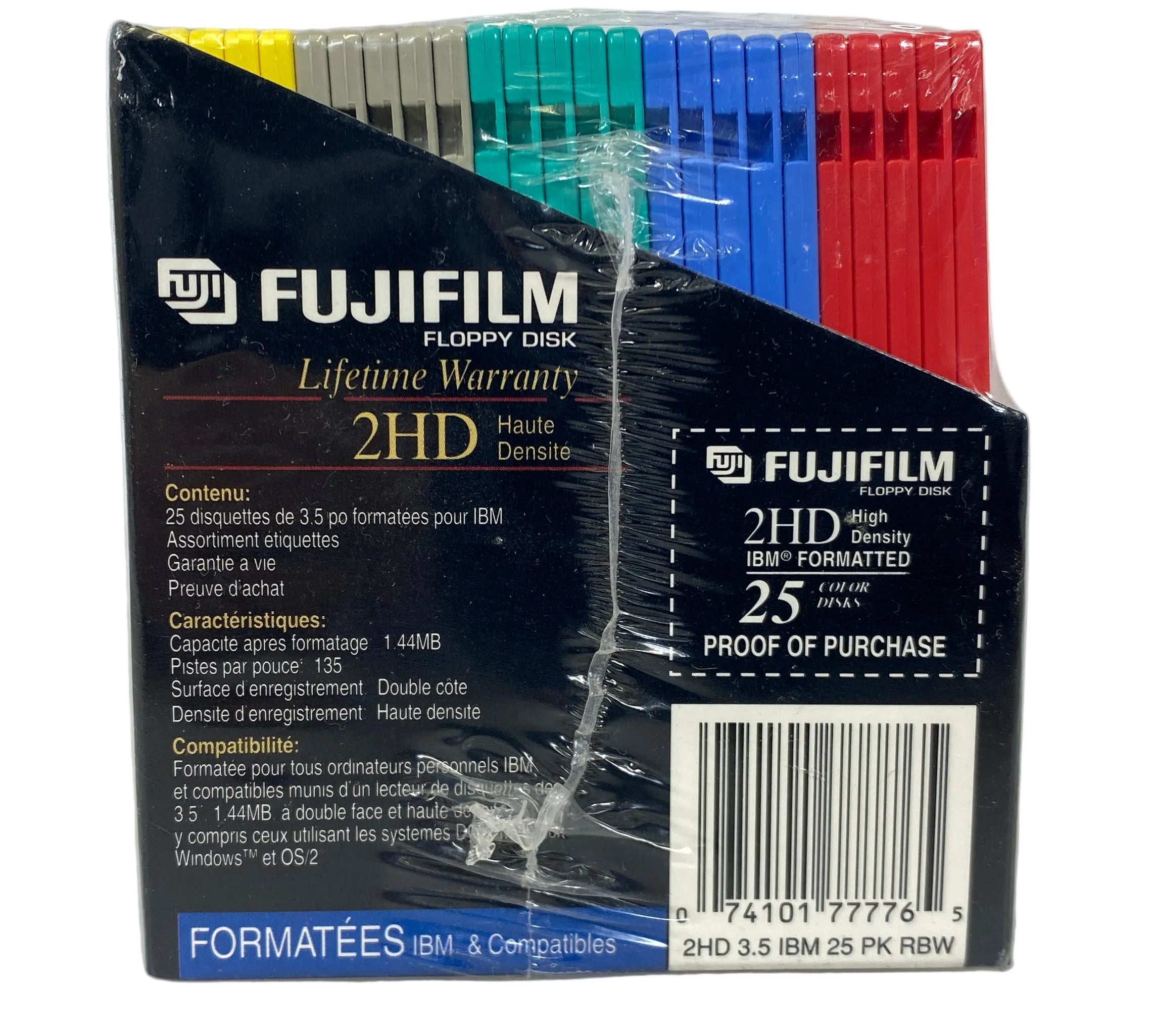 FujiFilm 25 2HD 3.5" Color Floppy Disks