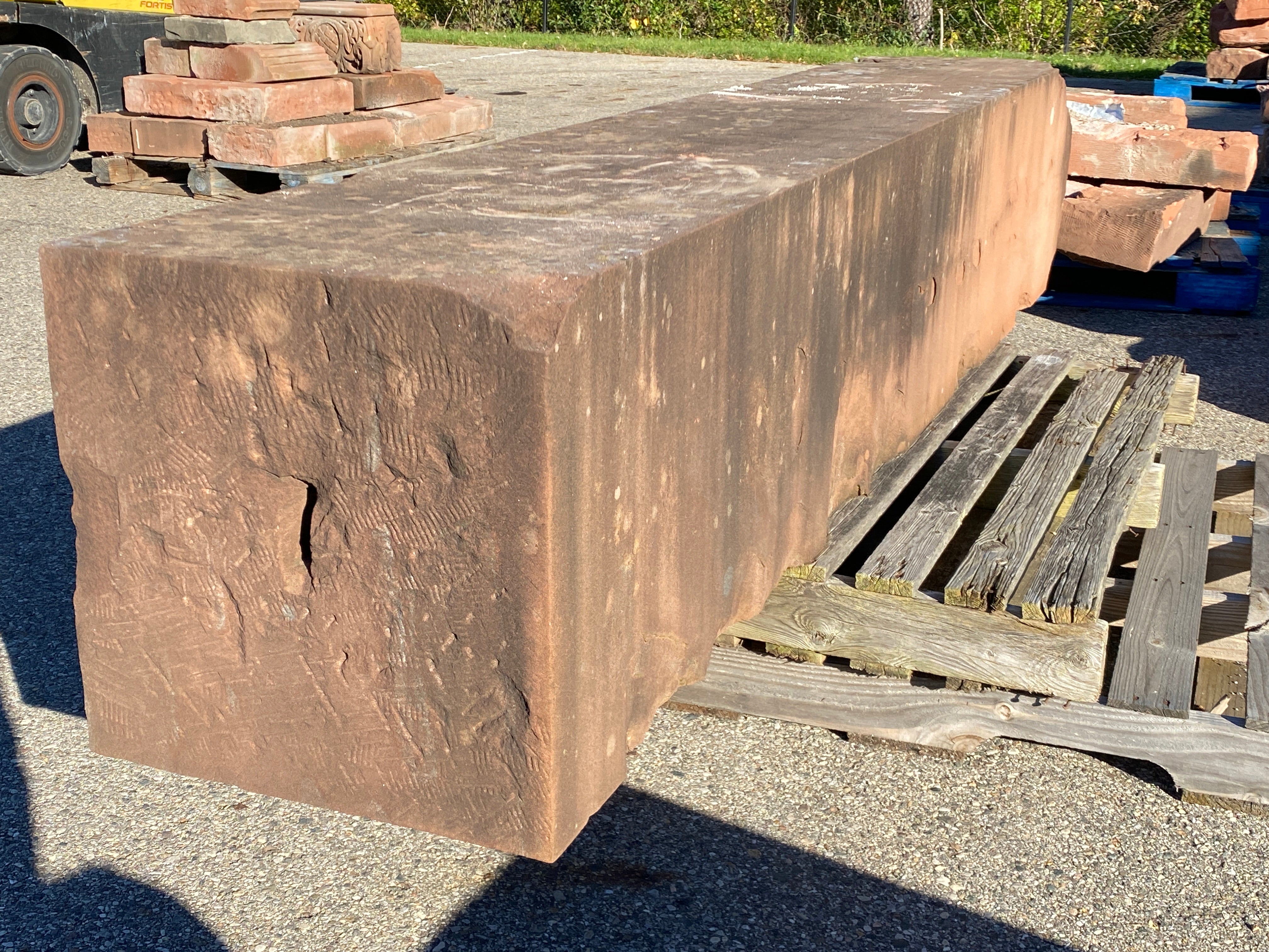 Reclaimed Red Sandstone Block #12