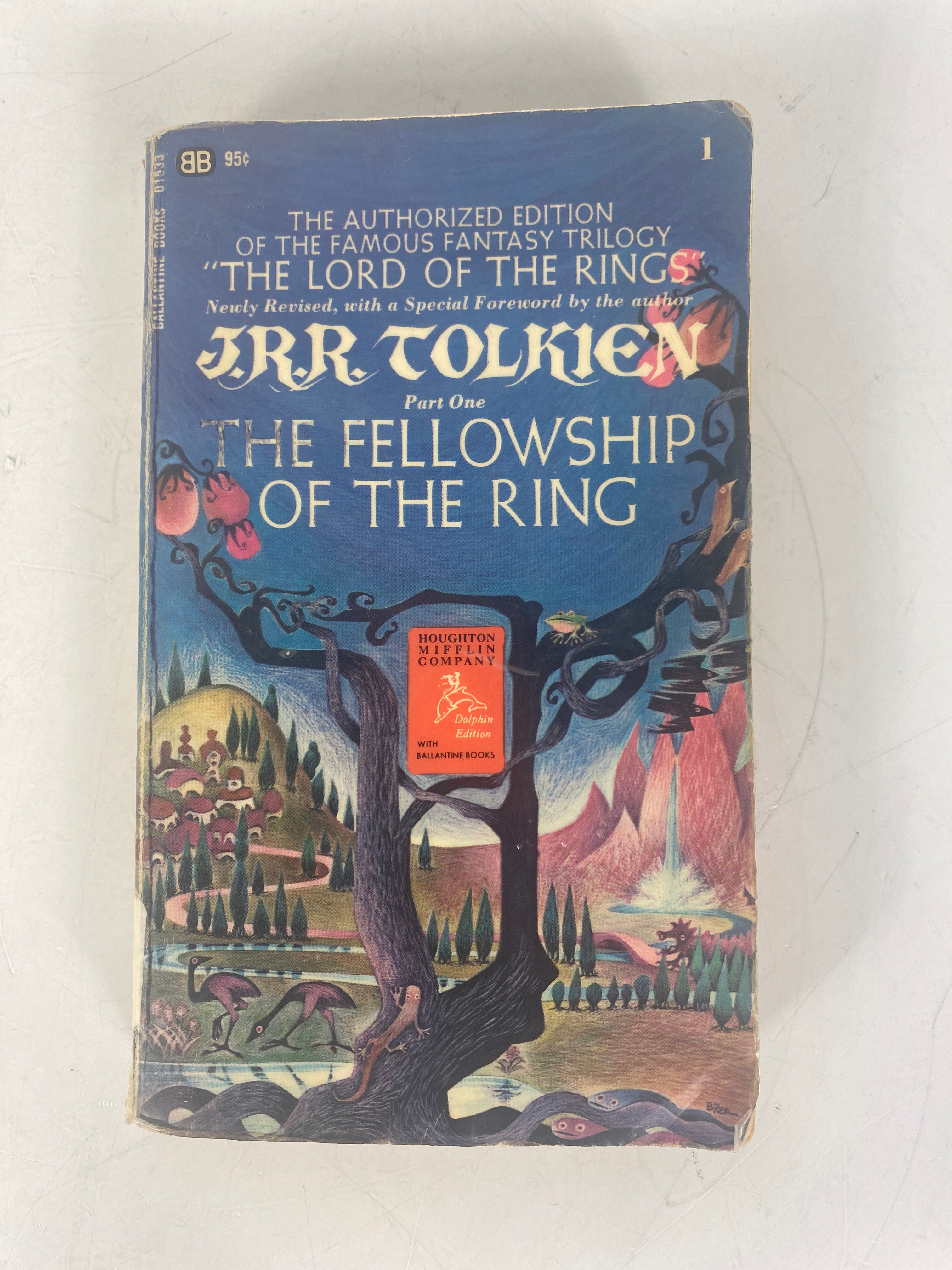 JRR Tolkien Fellowship of the Ring Vintage Paperback 1971