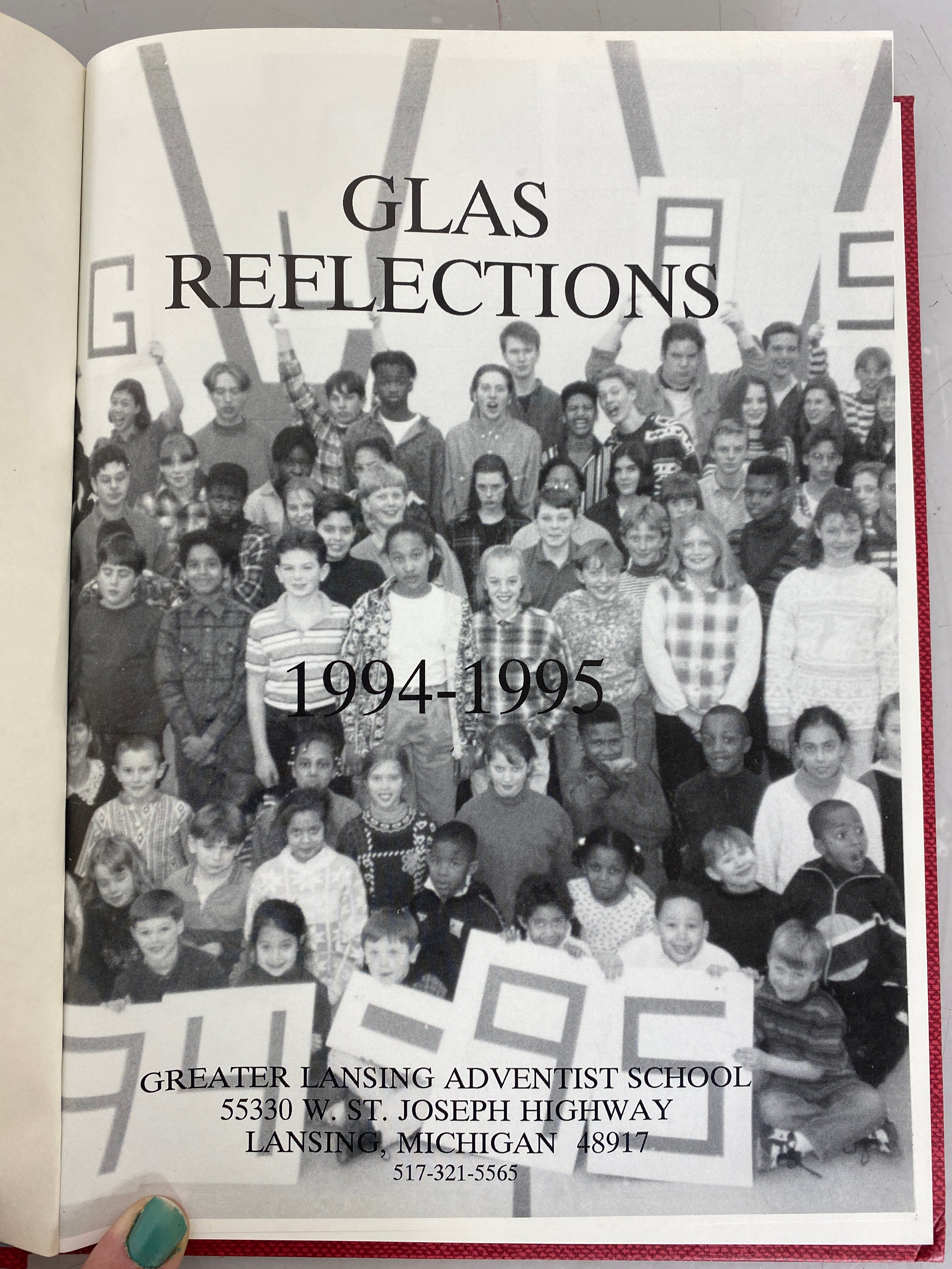 1995 GLAS Middle School Yearbook Lansing Michigan