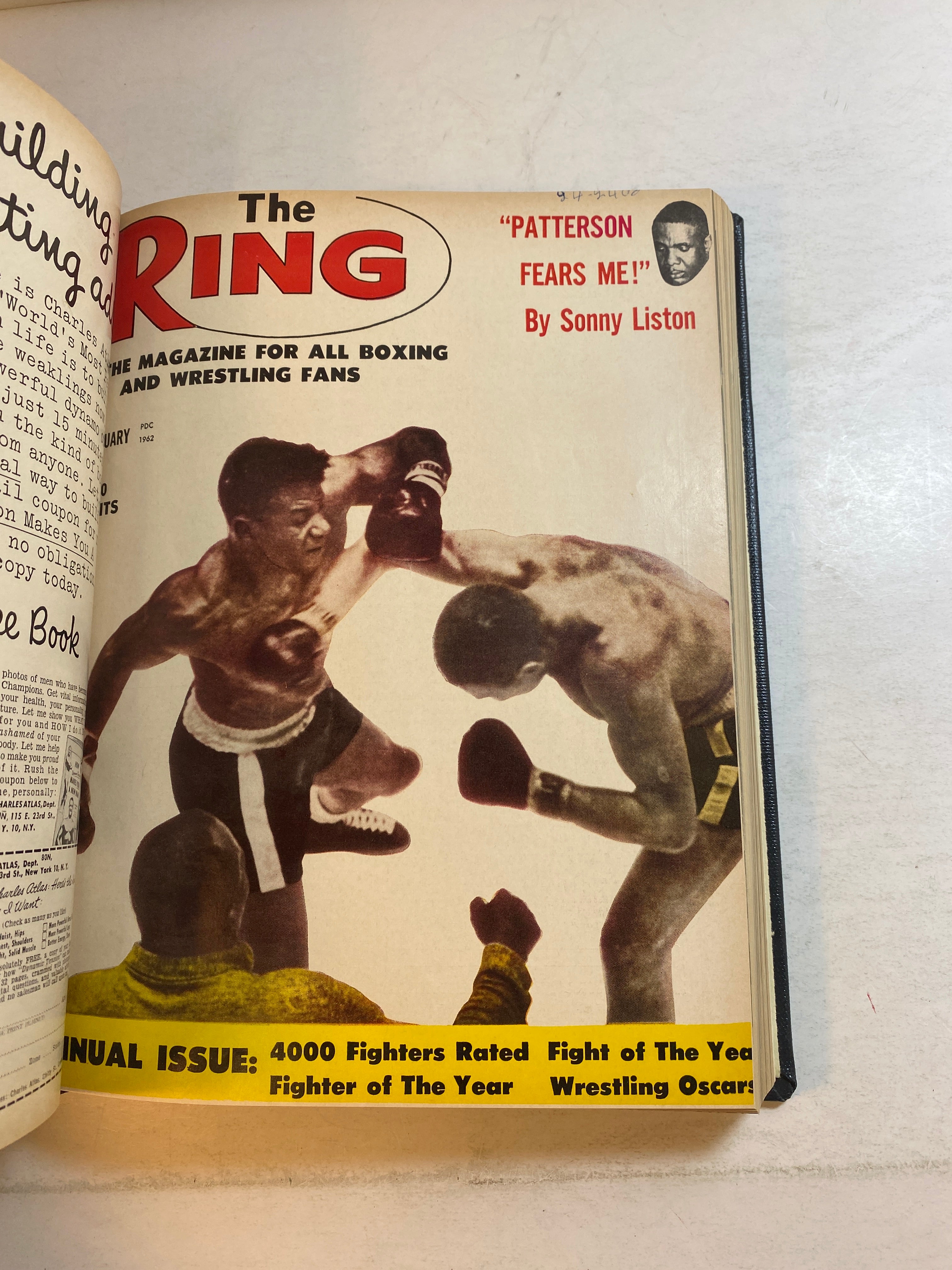 Full Run Lot of 11 Ring Boxing Magazine 1962 Library Bound