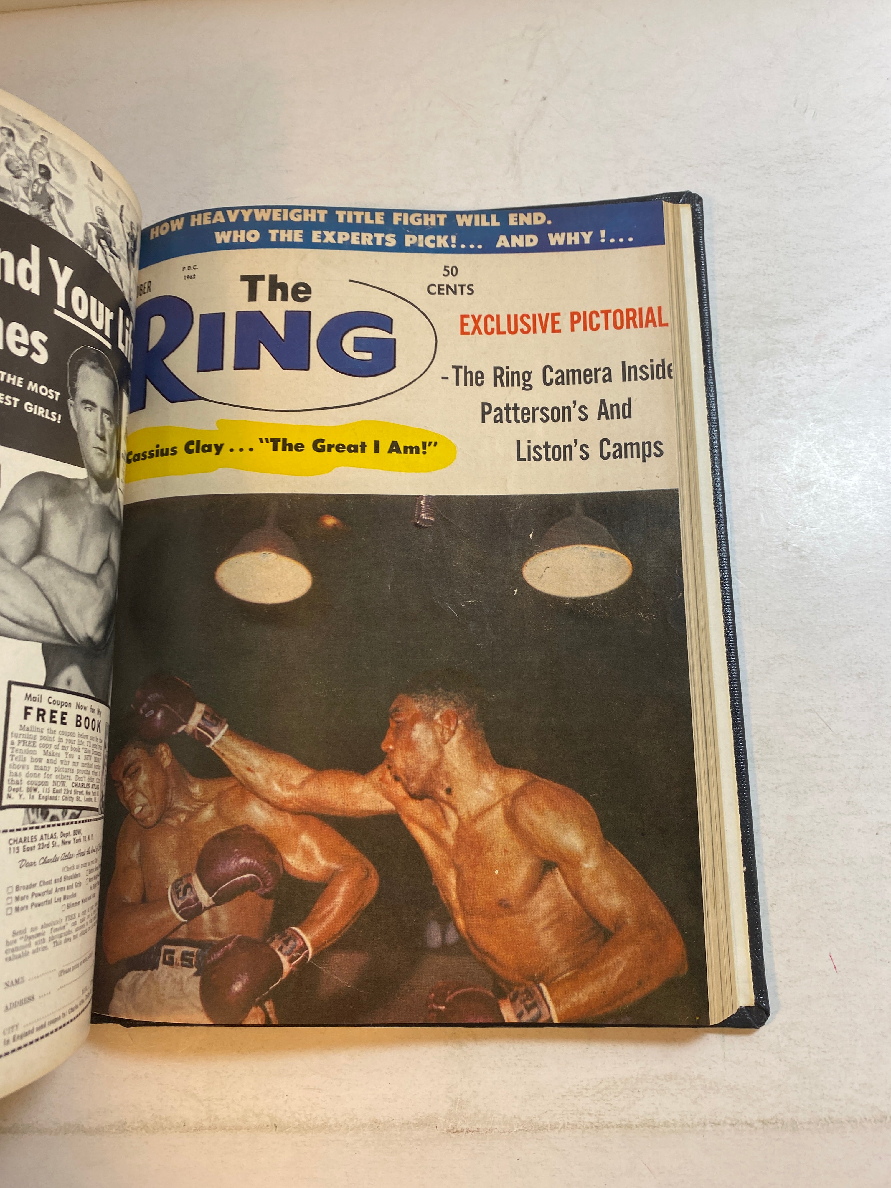 Full Run Lot of 11 Ring Boxing Magazine 1962 Library Bound