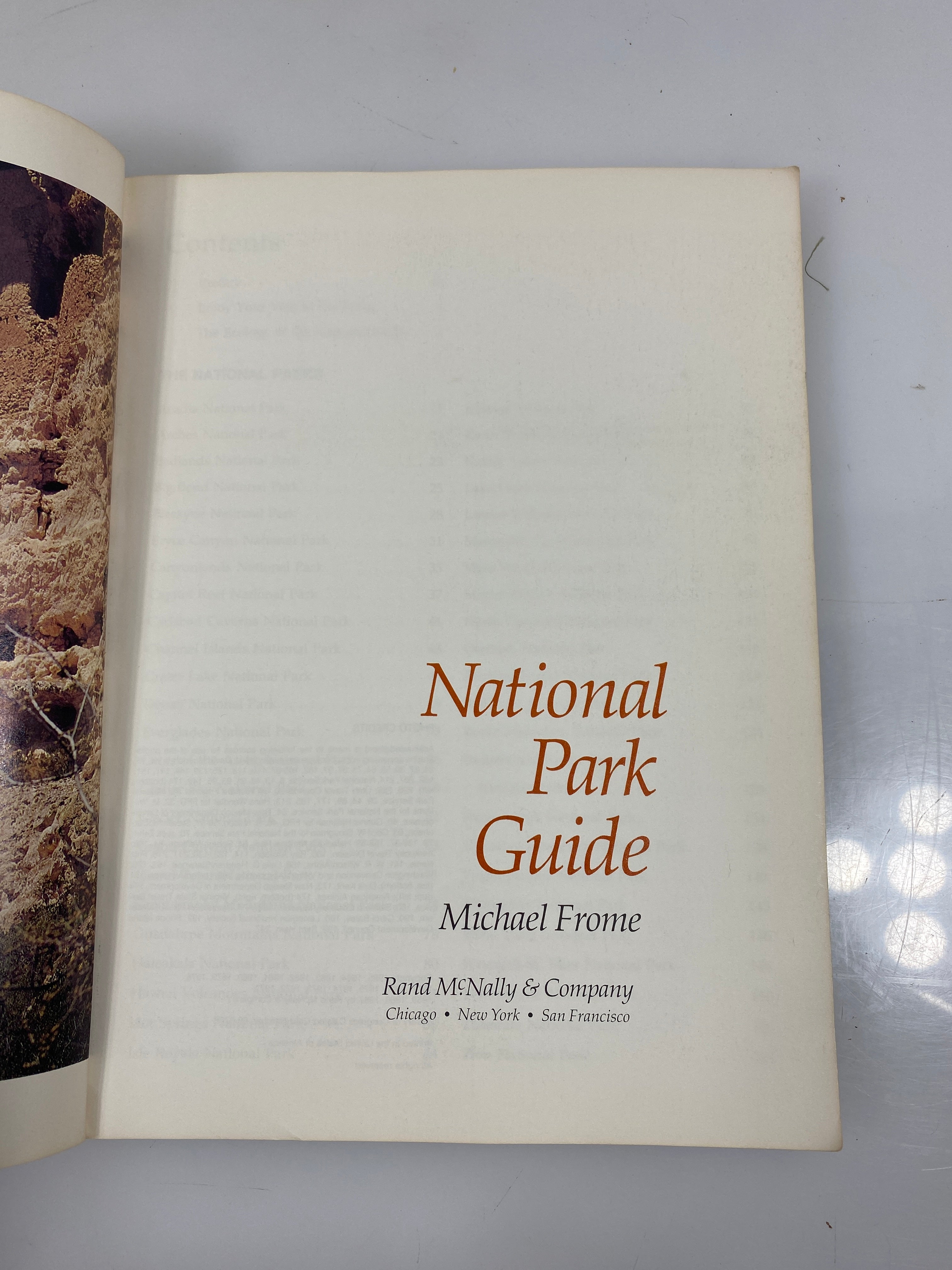 National Park Guide by Michael Frome Rand McNally 1985 SC