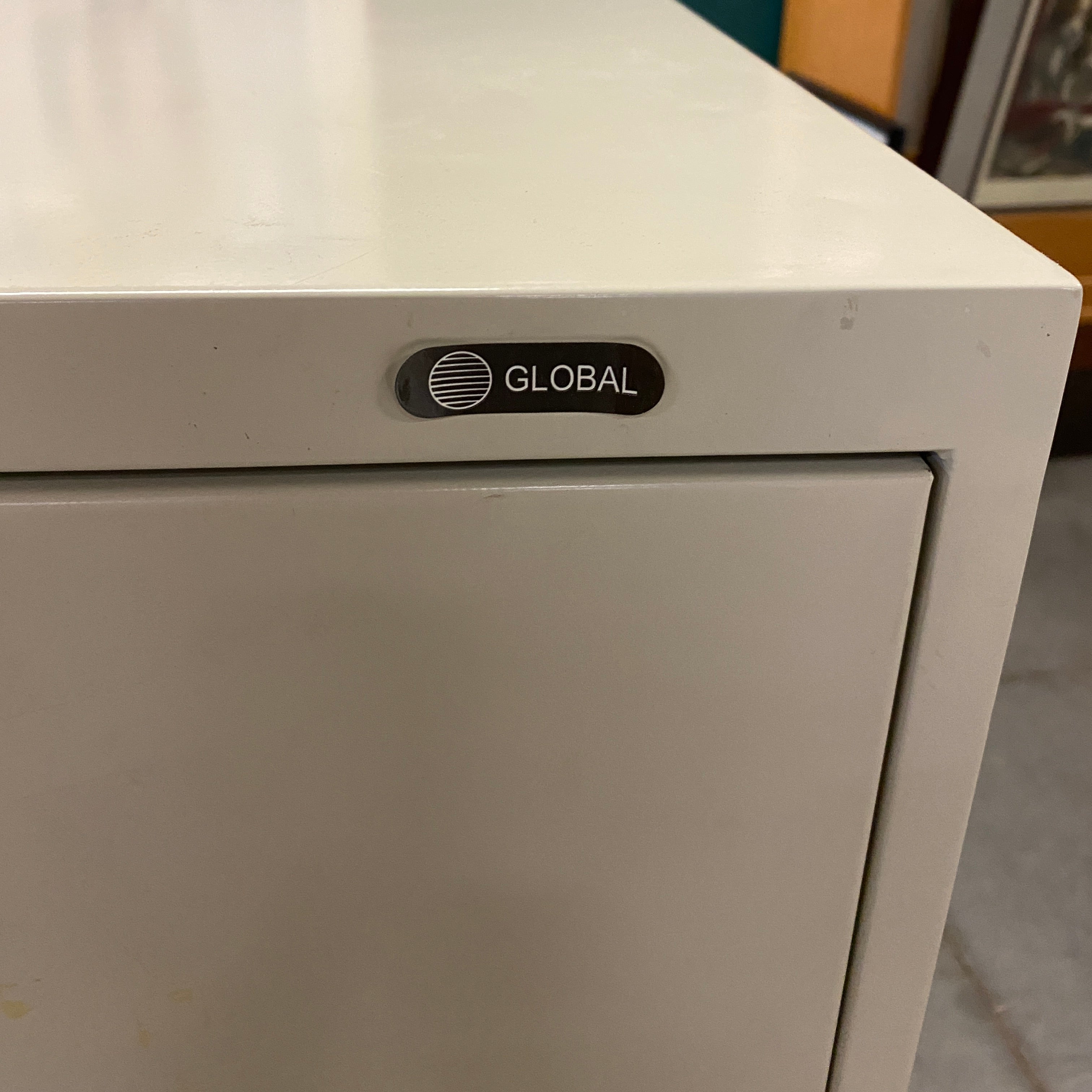 Global Grey File Cabinet w/ Shelves
