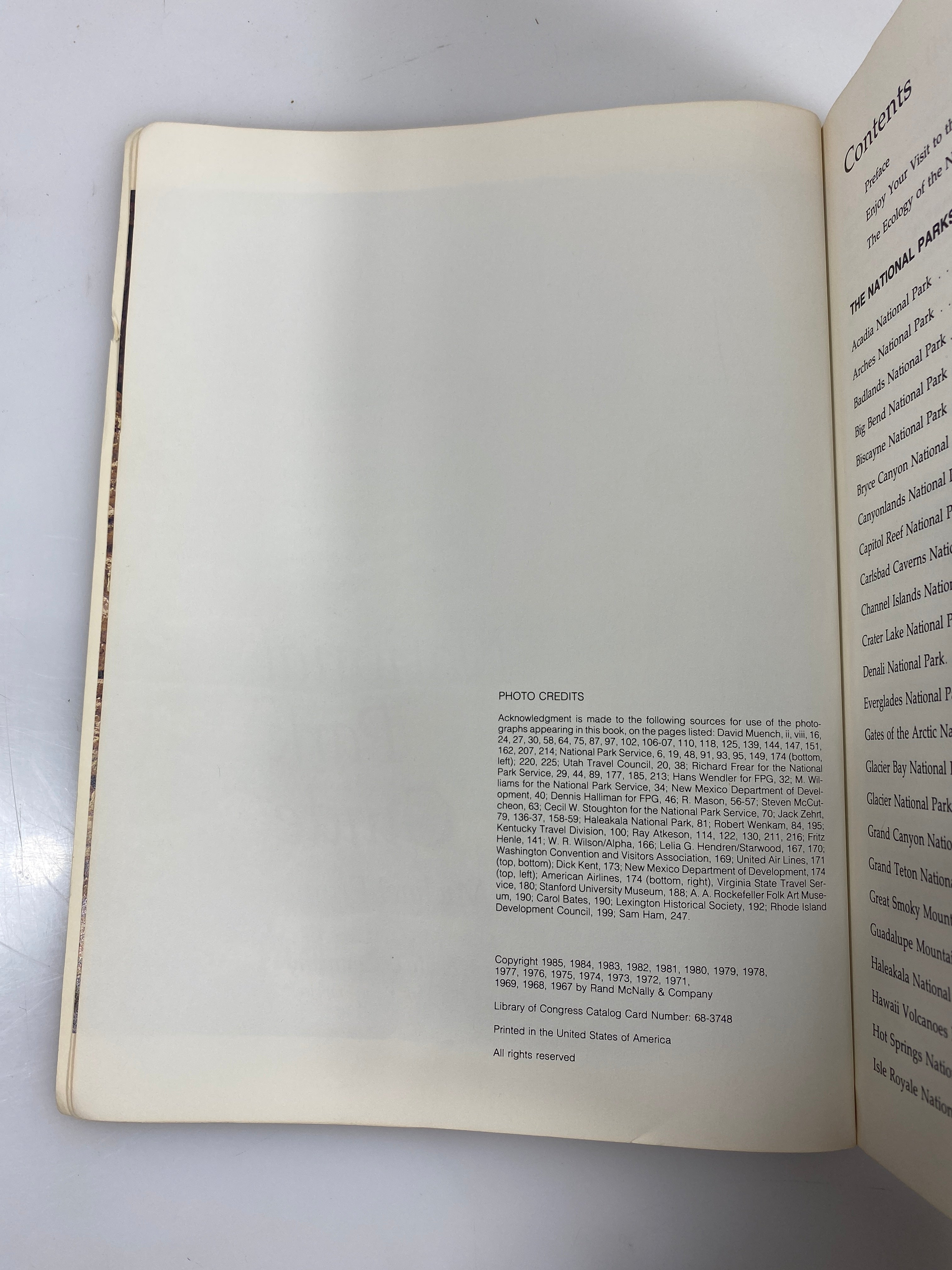 National Park Guide by Michael Frome Rand McNally 1985 SC