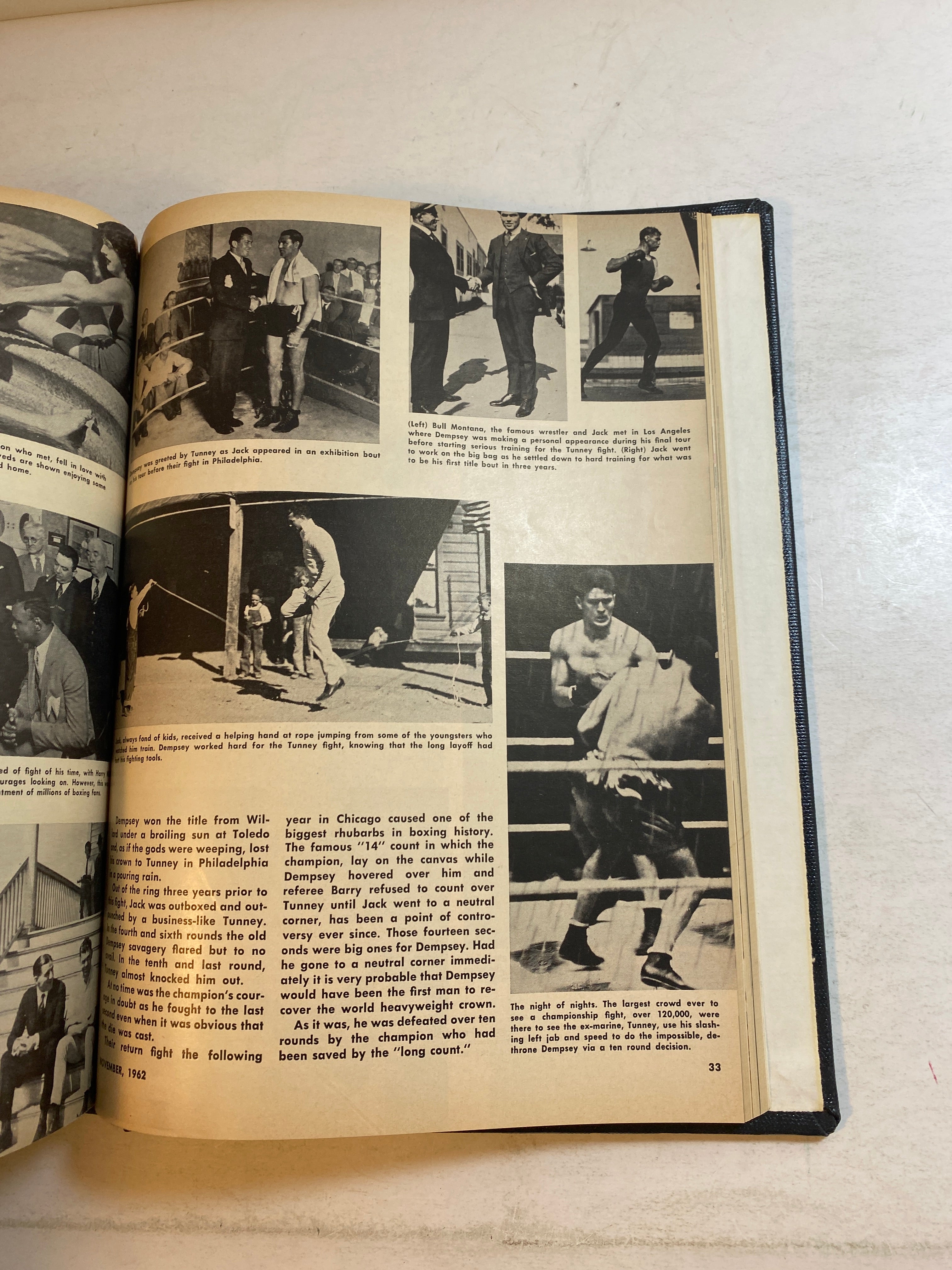 Full Run Lot of 11 Ring Boxing Magazine 1962 Library Bound