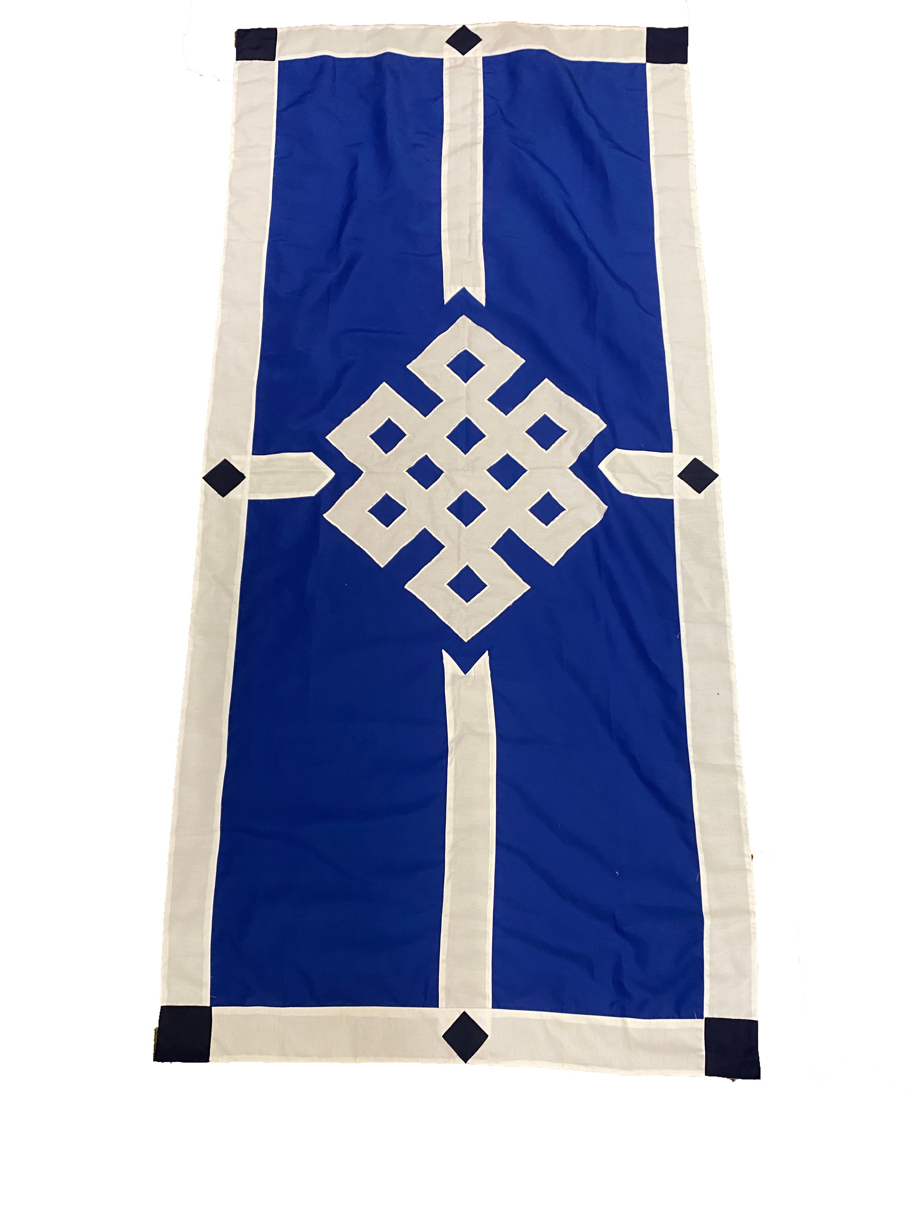 Cloth Tibetan "Endless Knot" Door Curtain