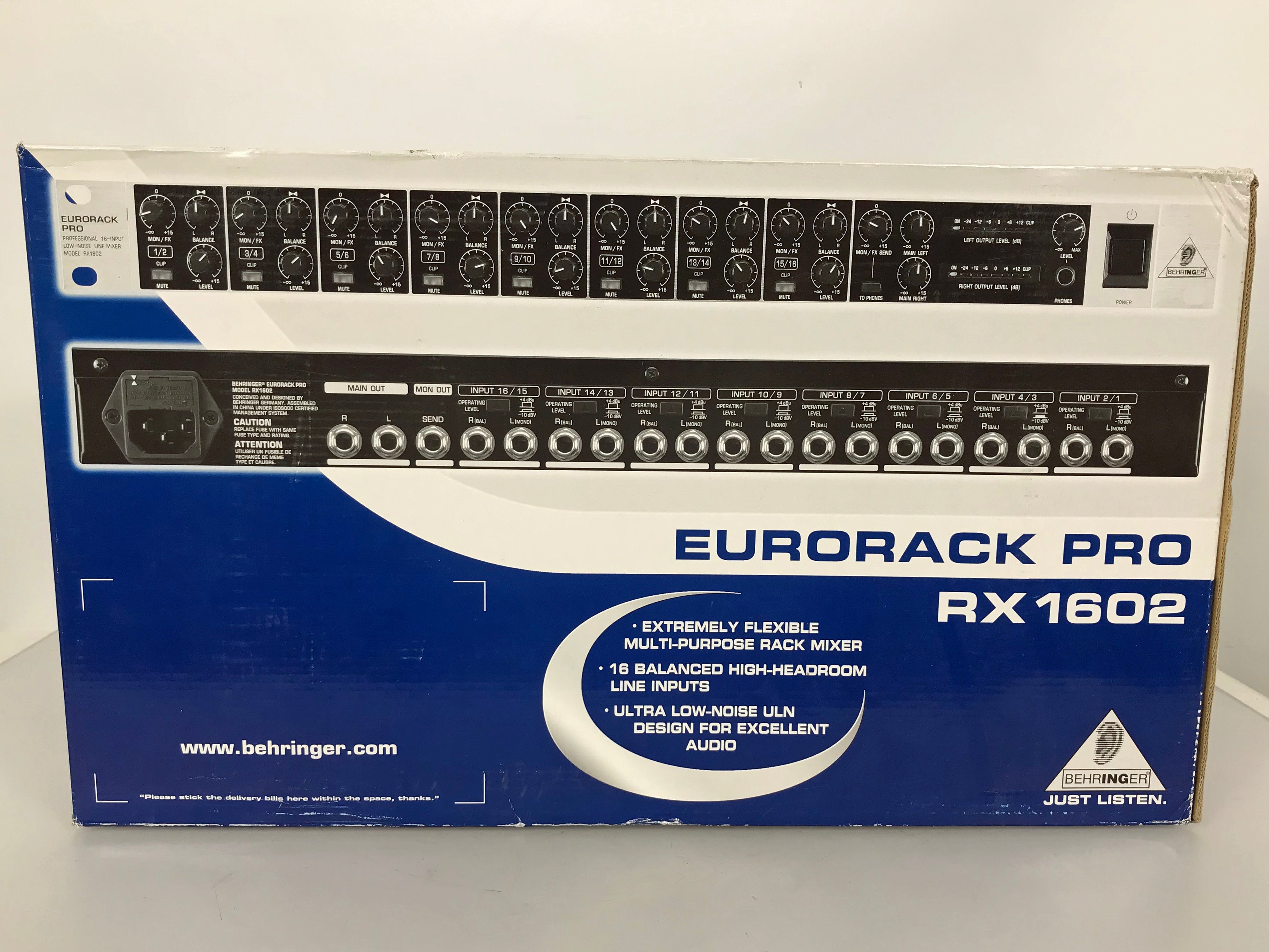 Behringer Eurorack Pro RX1602 Rackmount Line –