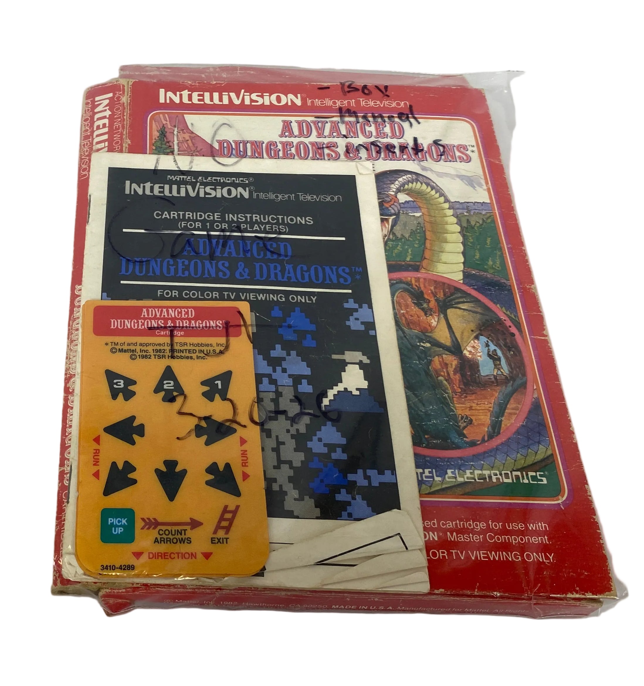 Mattel Electronics Advanced Dungeons And Dragons For Intellivision *No Game*