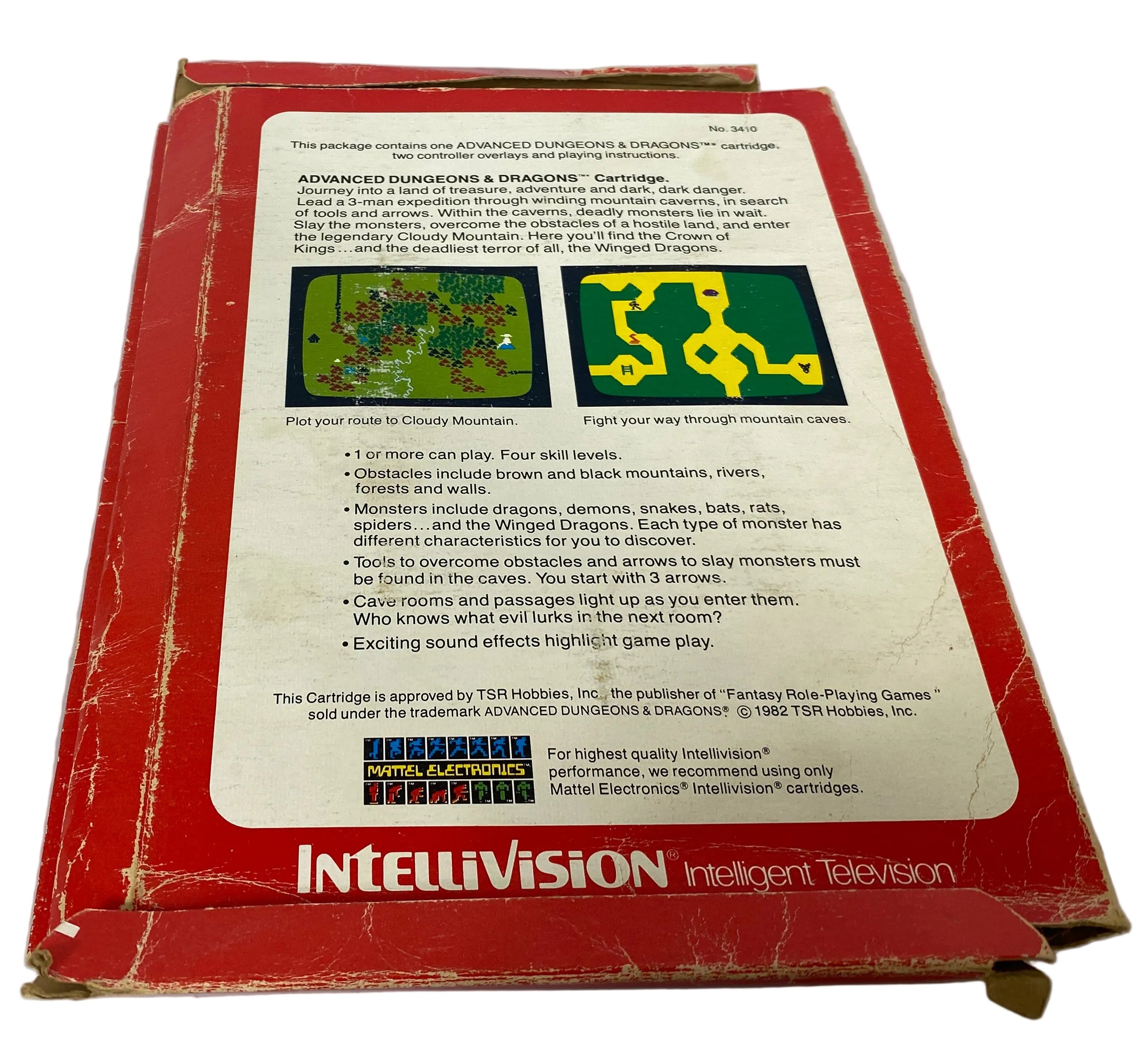 Mattel Electronics Advanced Dungeons And Dragons For Intellivision *No Game*