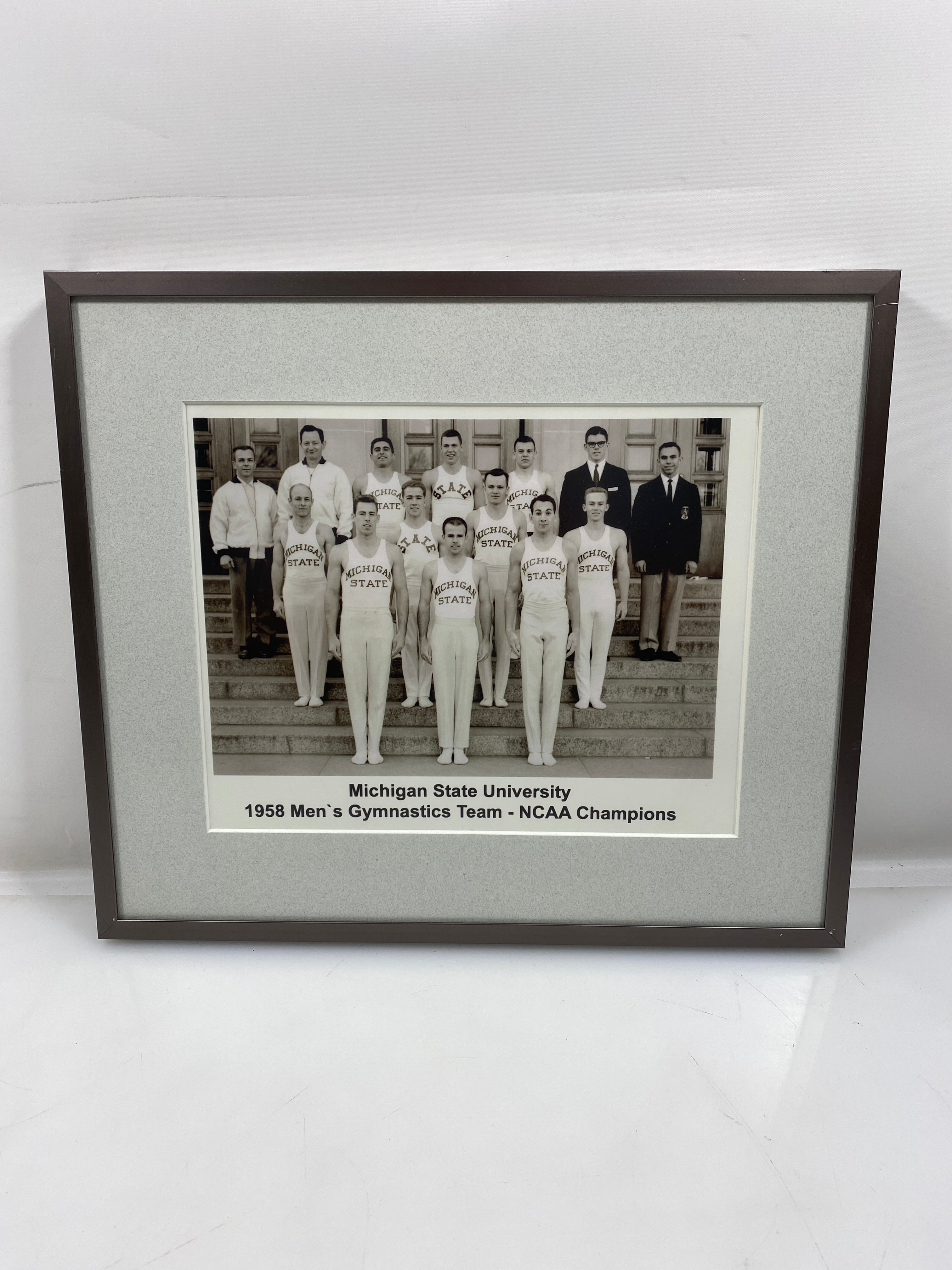 Michigan State University 1958 Men's Gymnastics Team - NCAA Champions Photo