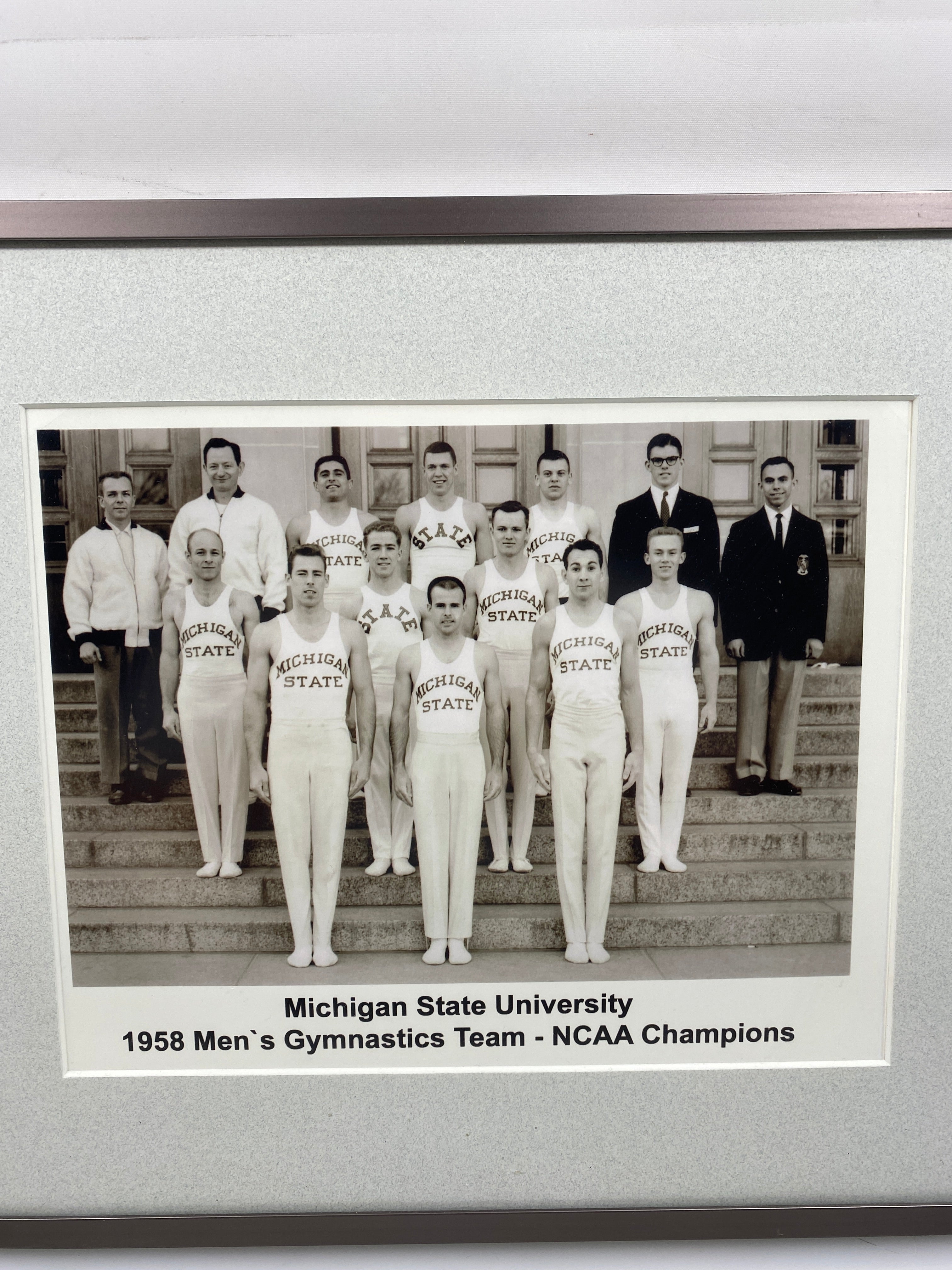 Michigan State University 1958 Men's Gymnastics Team - NCAA Champions Photo