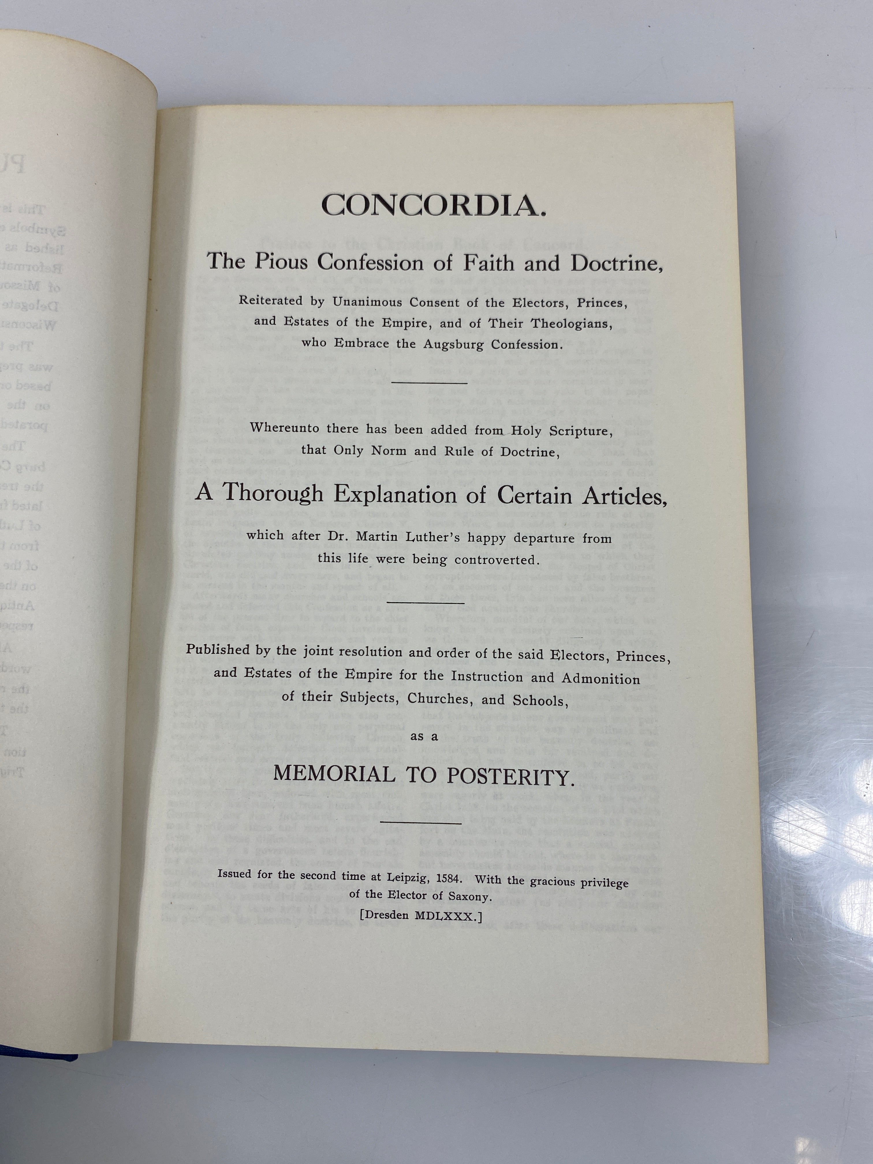 Concordia or Book of Concord Concordia Publishing House 1952 HC