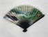 Vintage Japanese Hand Fan with Ocean Scene and Seagulls