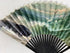 Vintage Japanese Hand Fan with Ocean Scene and Seagulls