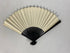 Vintage Japanese Hand Fan with Ocean Scene and Seagulls