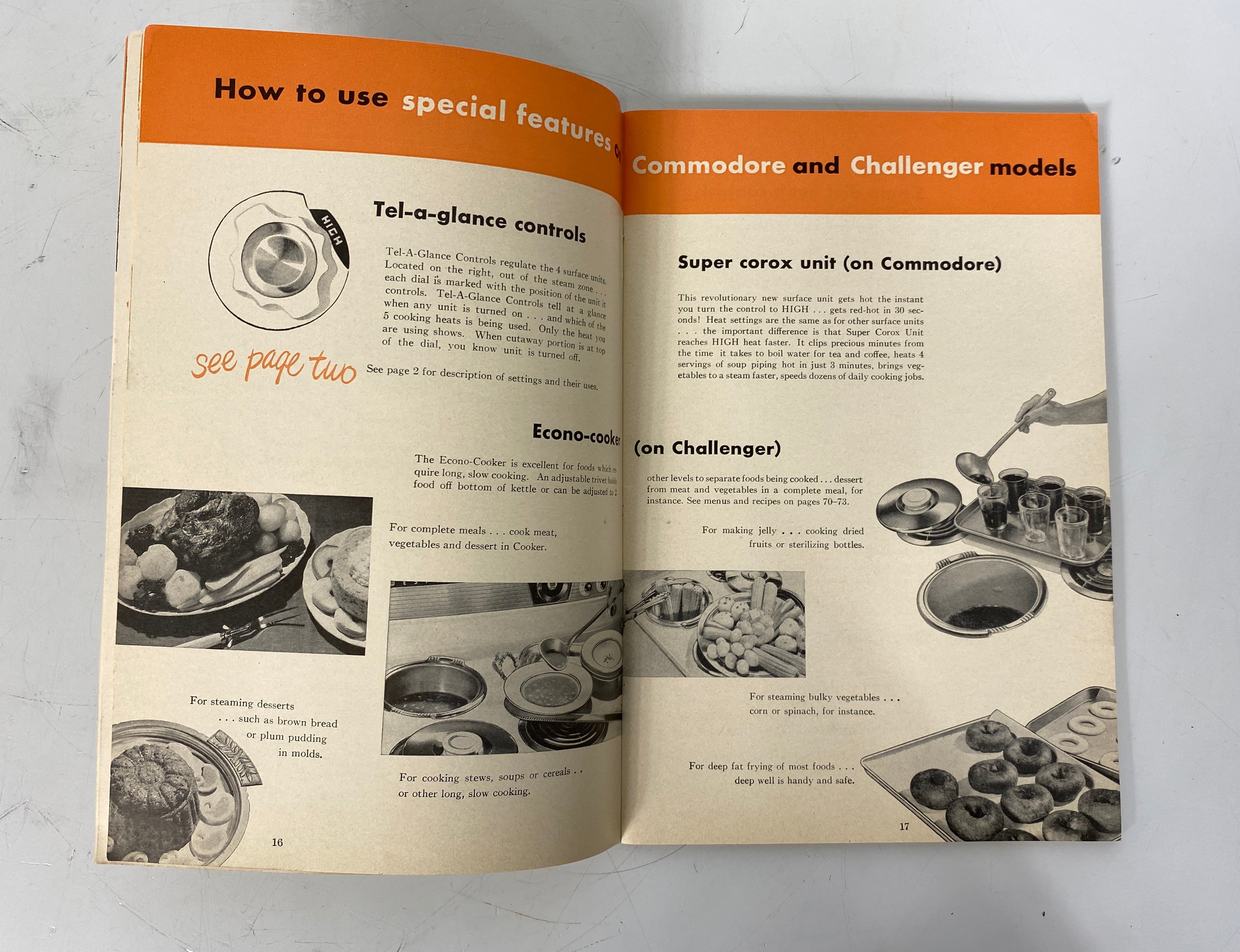 2 Vintage Westinghouse Electric Range Recipes Use & Care Booklets 1950-52 SC