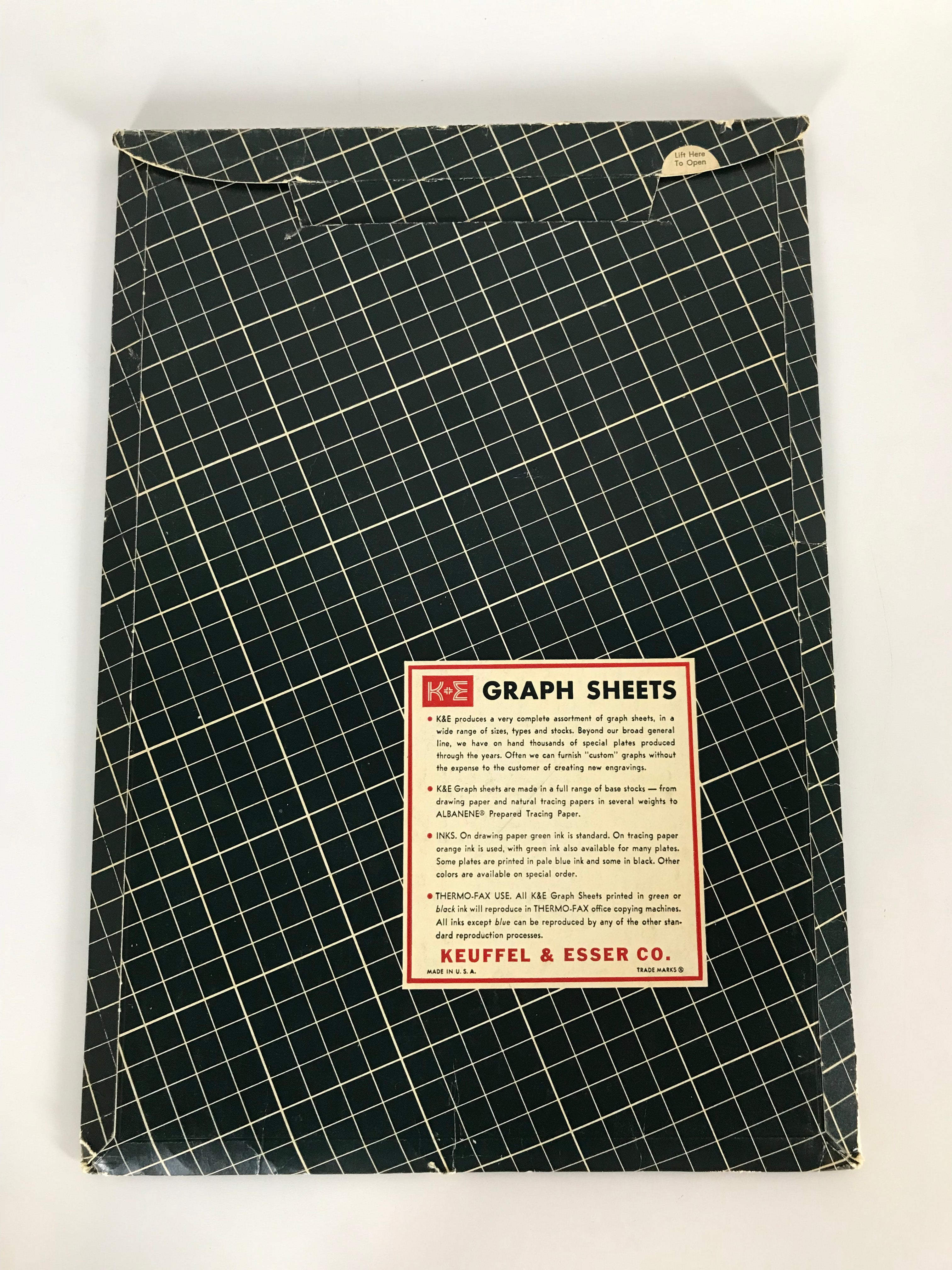 Vintage Keuffel & Esser Co. Graph Sheets