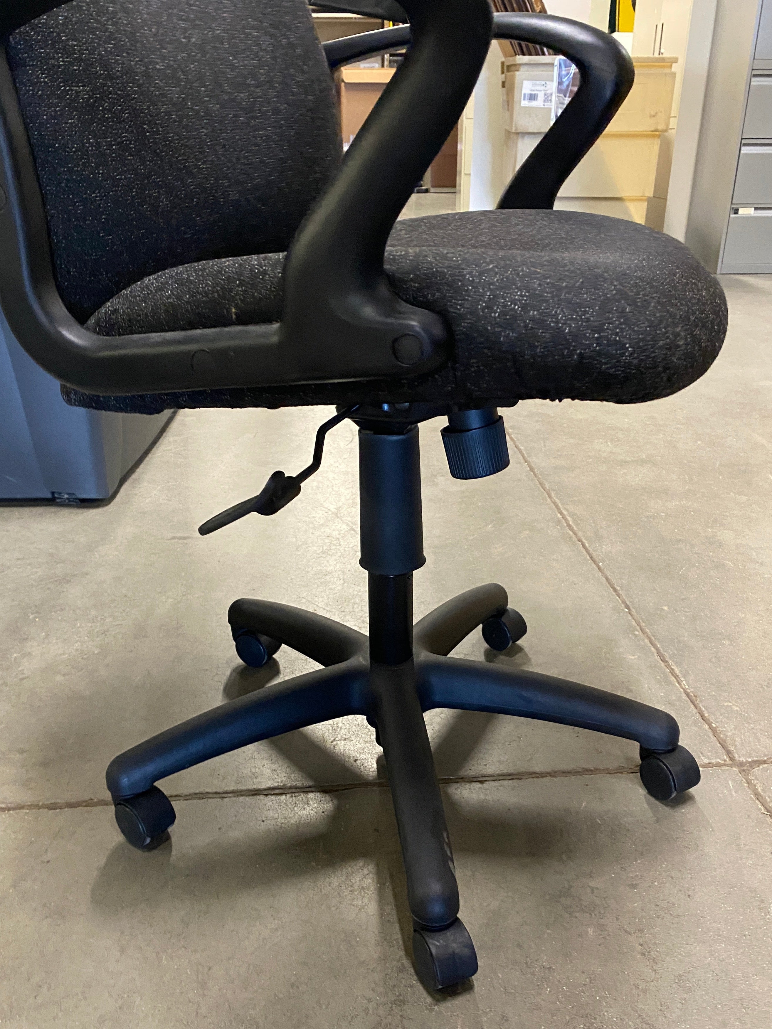 HON #CP36CO Black Patterned Upholstered Office Chair