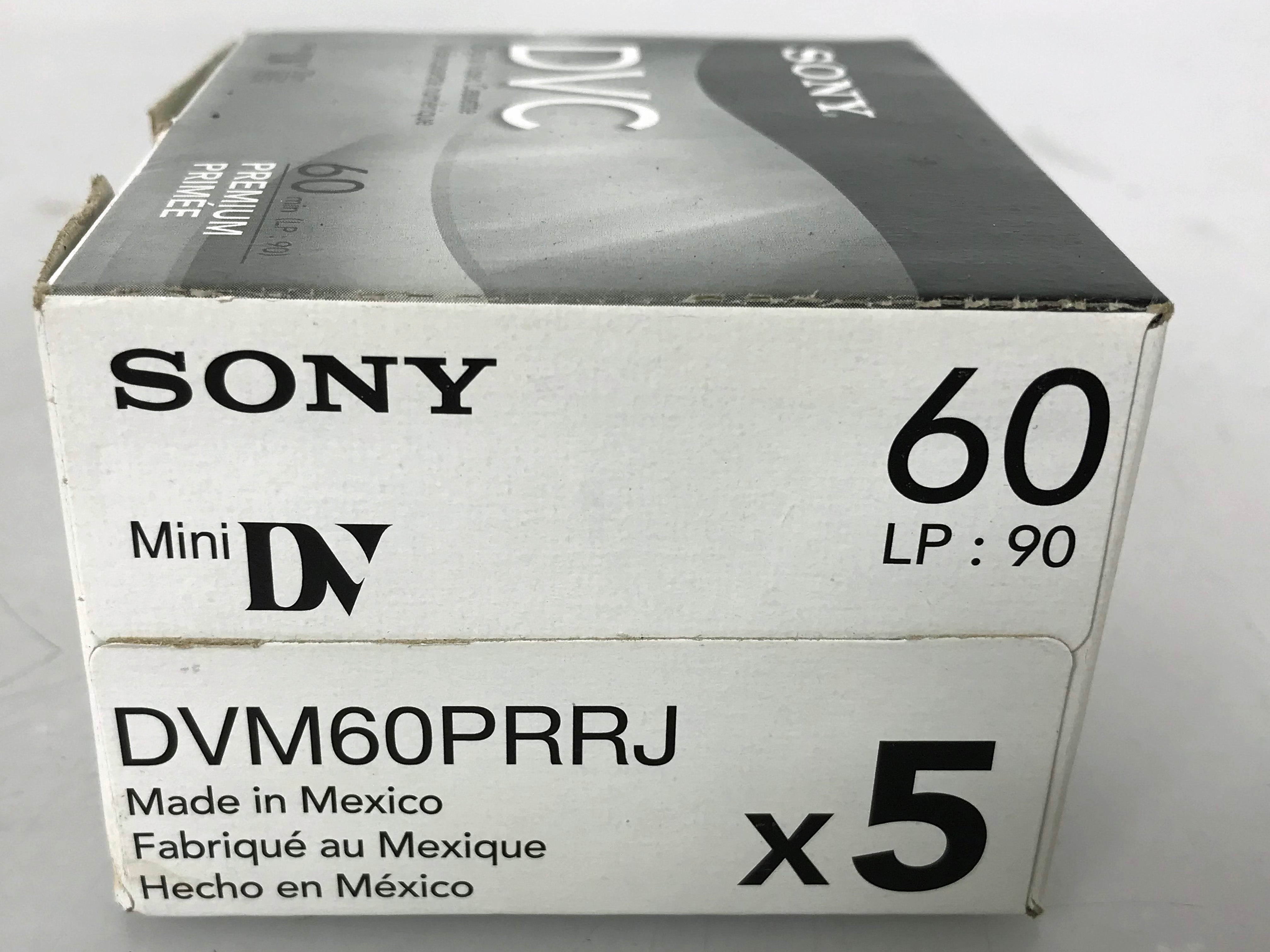 5-Pack Sony DVM60PRRJ Premium MiniDV 60min Data Tape