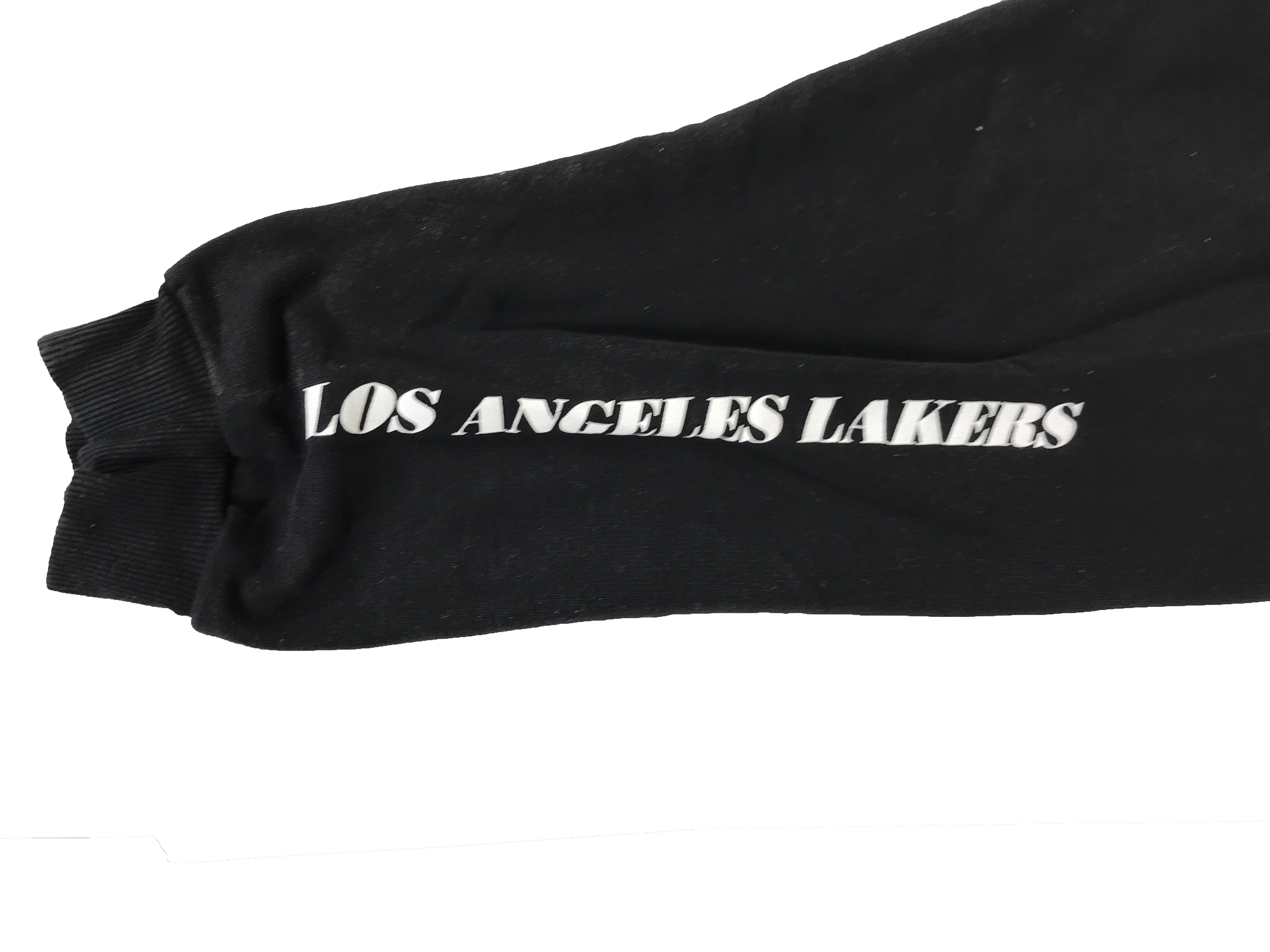 Black NBA LA Lakers Basketball Sweatpants Men's Size Large