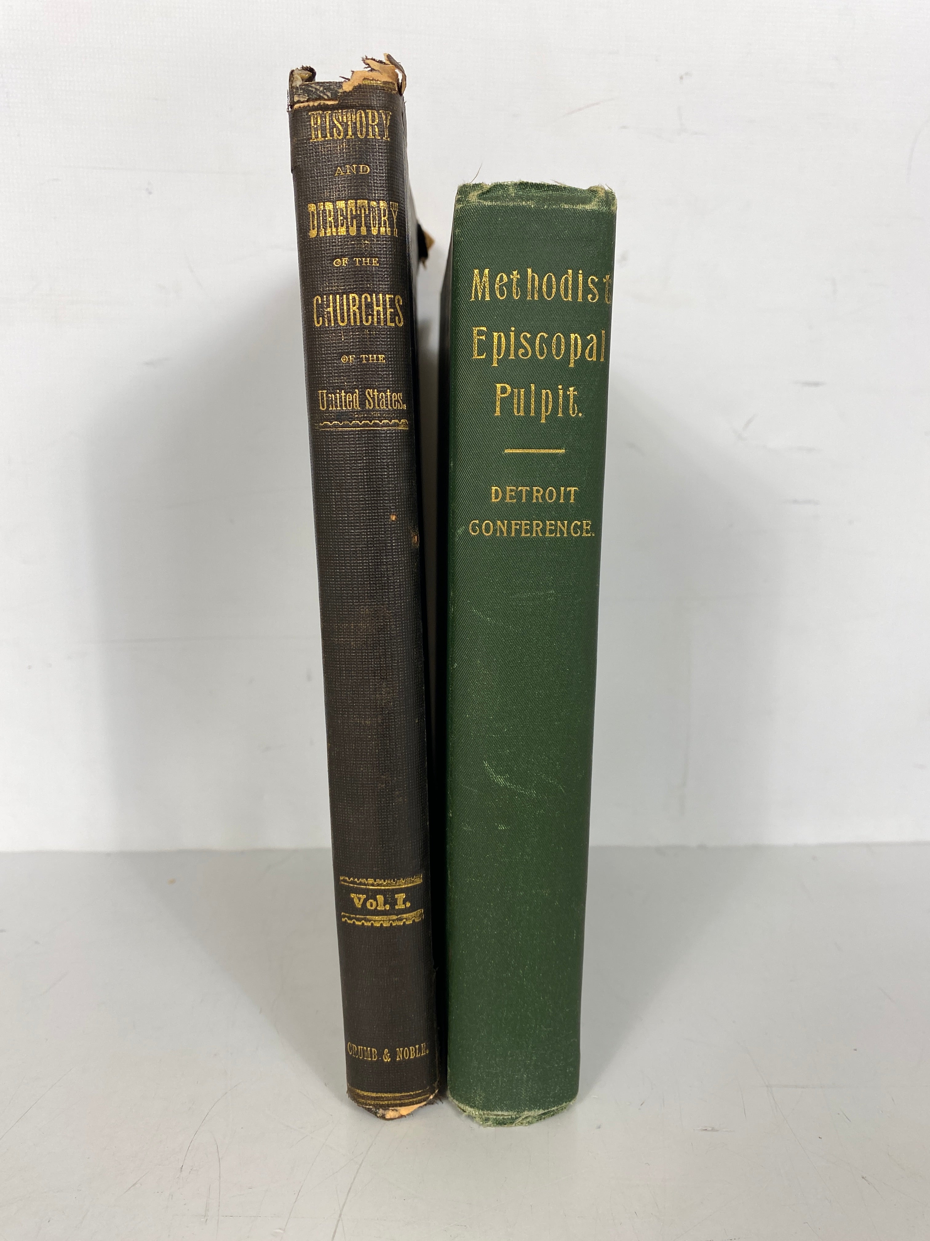 2 Vols: History & Directory Churches Detroit/Methodist Episcopal Pulpit Detroit