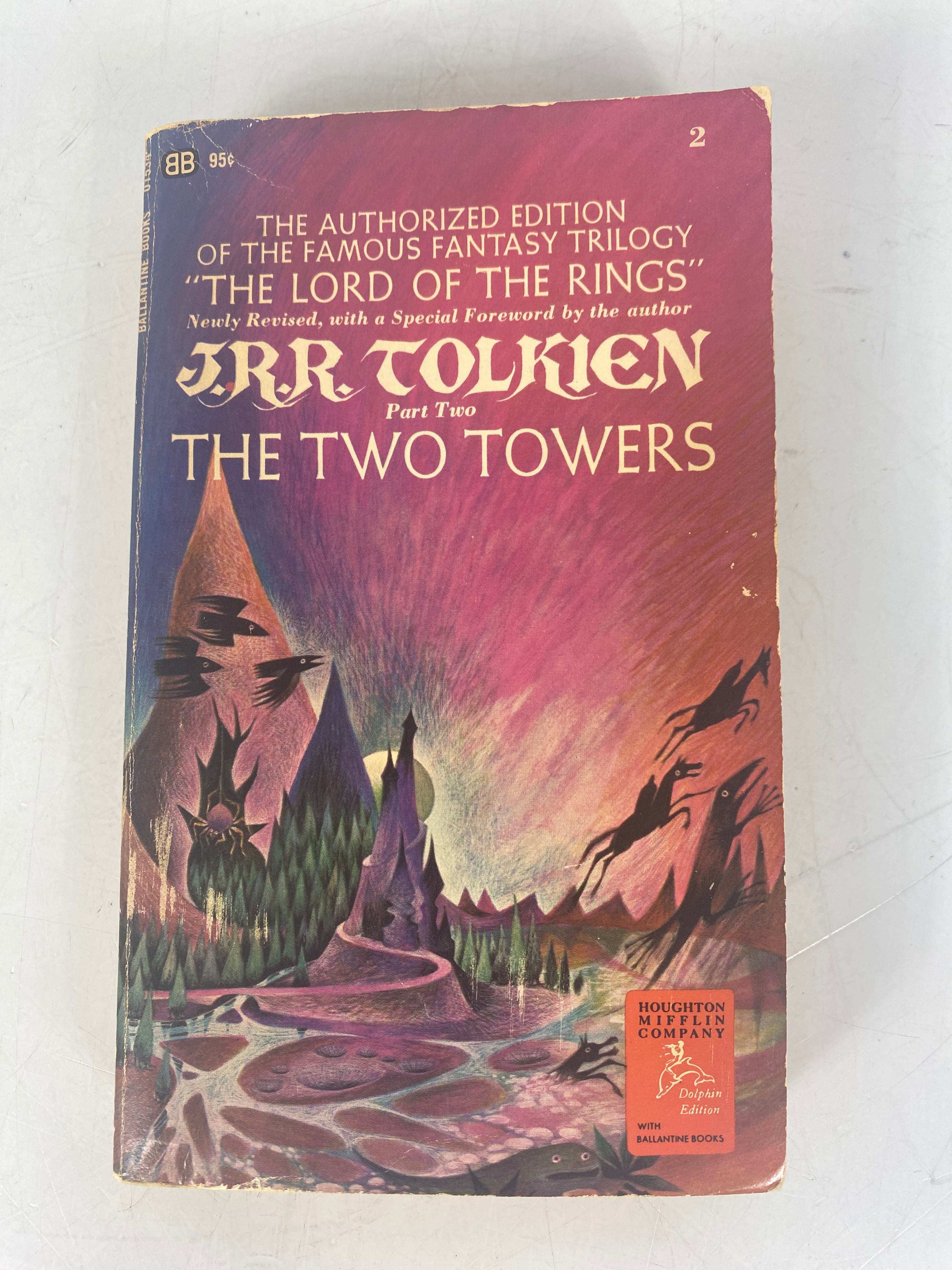 The Two Towers JRR Tolkien SC Paperback 1973