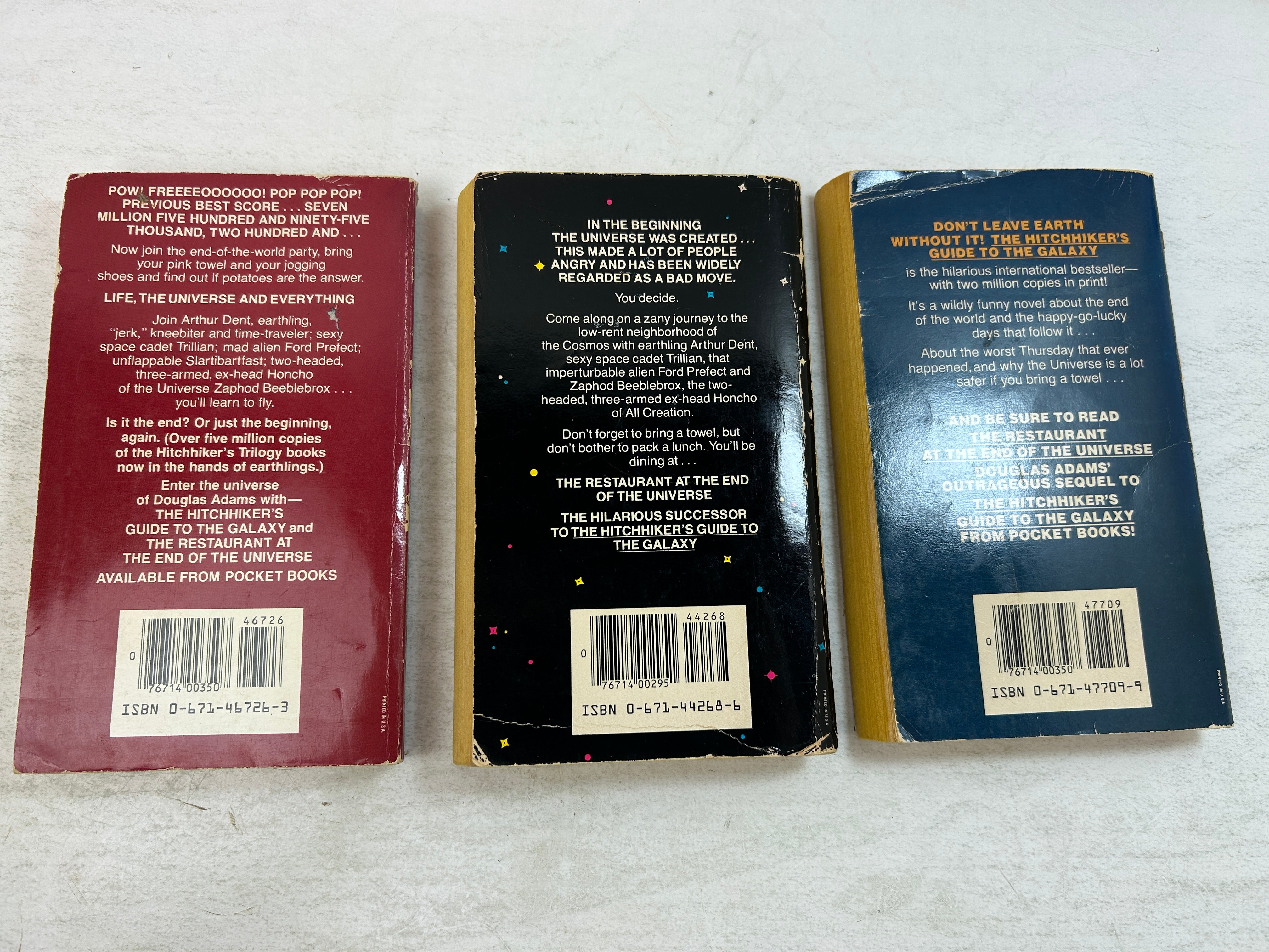 Lot of 3 Hitchhiker's Guide (1-3) Vintage 1979-1983 SC