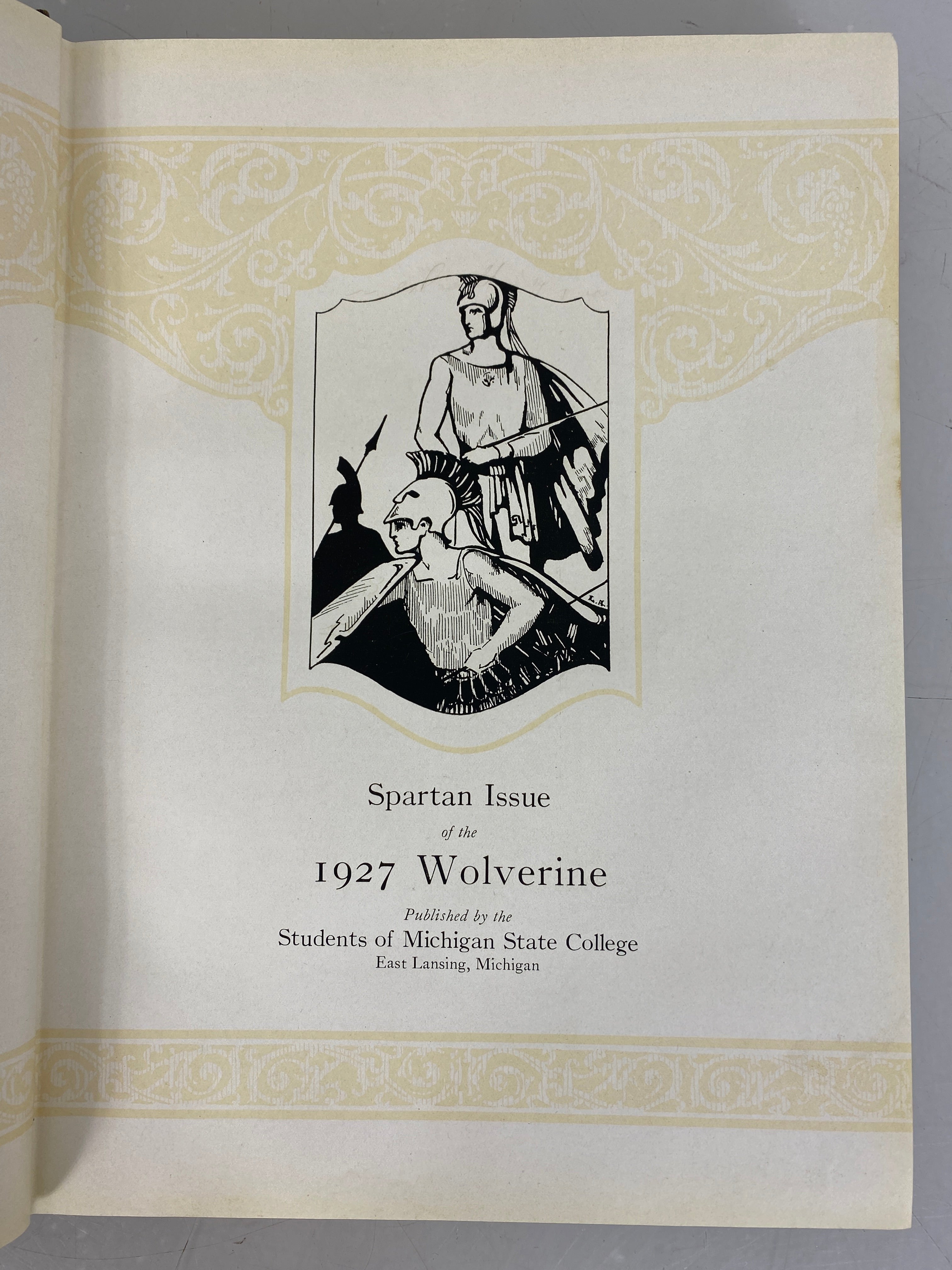 1927 Michigan State College Spartan Wolverine Yearbook